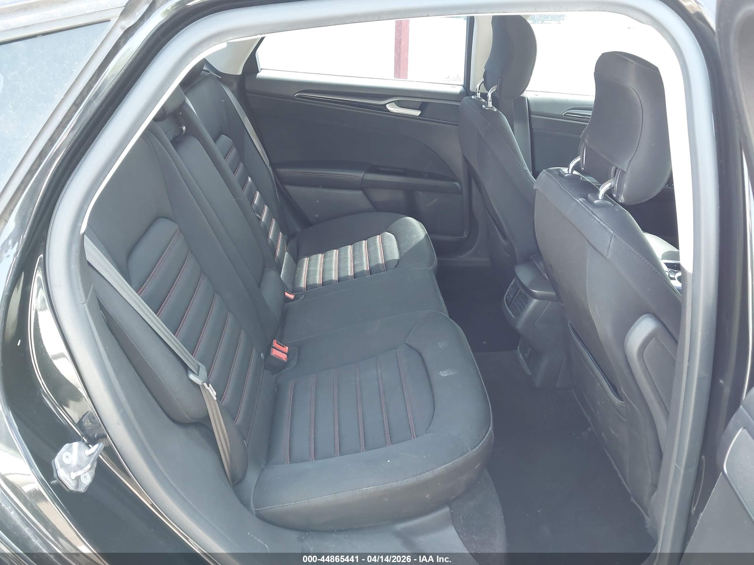 2013 Ford Fusion Se Black vin: 3FA6P0HR7DR356353