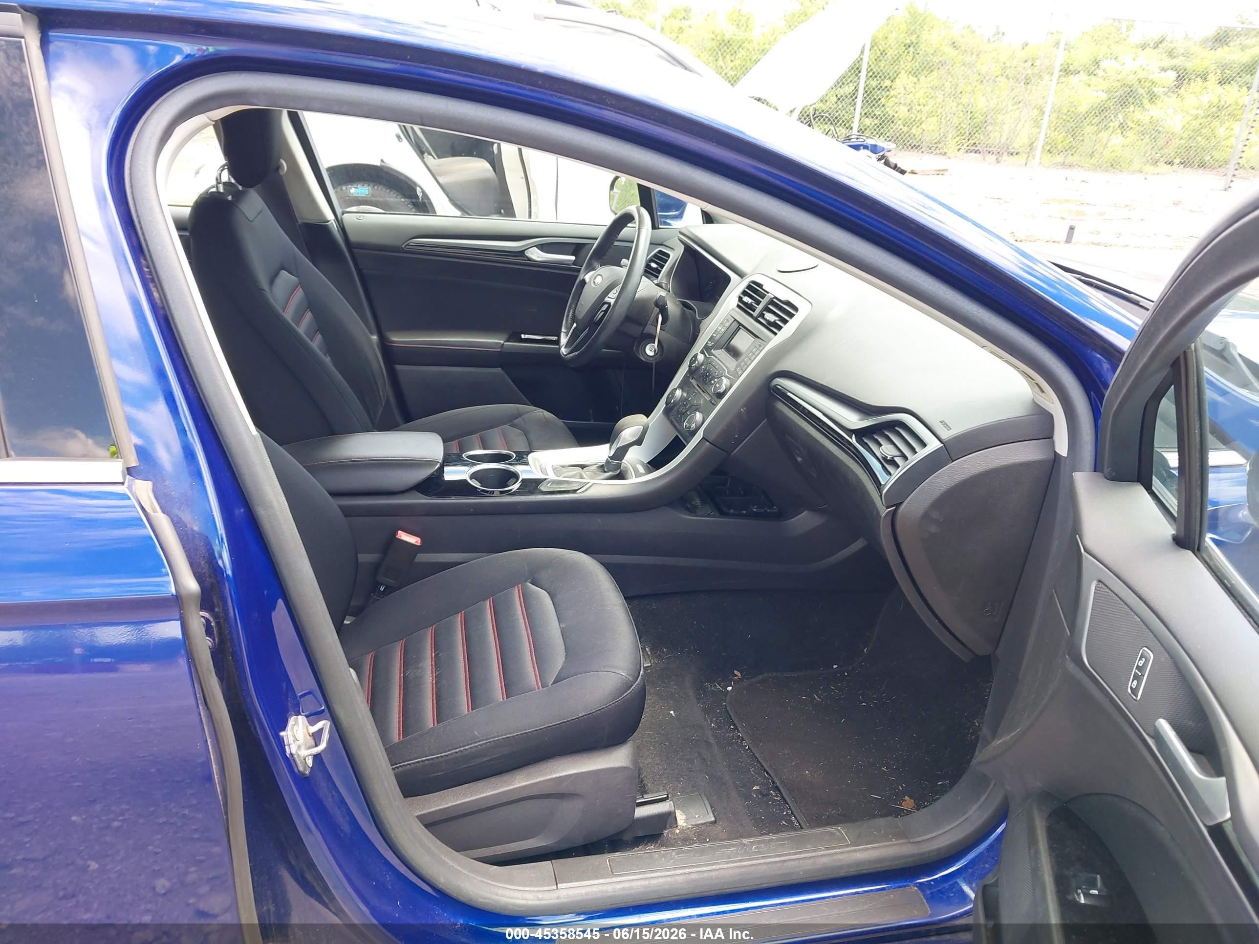 2013 Ford Fusion Se Blue vin: 3FA6P0HR7DR377462