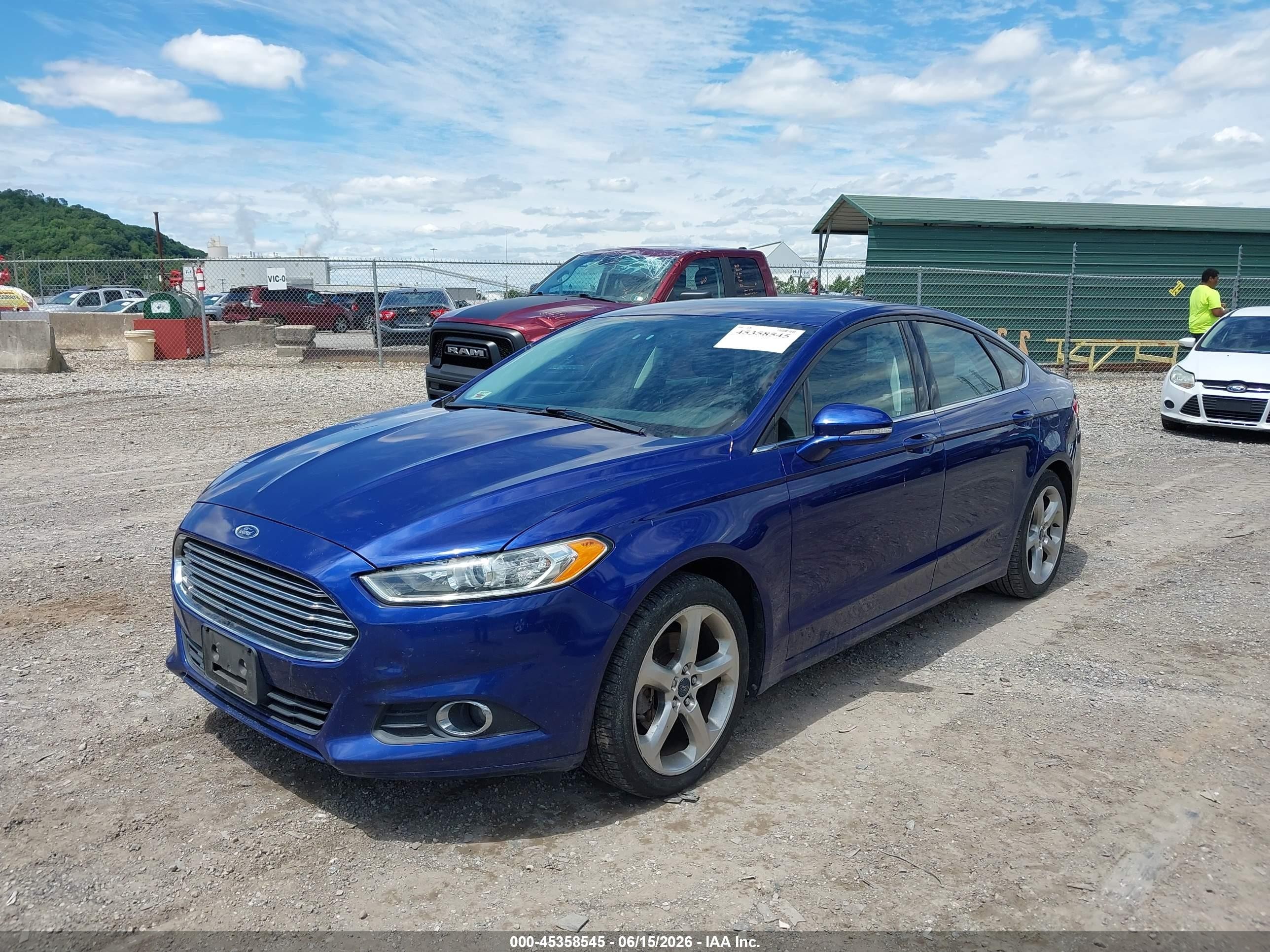 2013 Ford Fusion Se Blue vin: 3FA6P0HR7DR377462