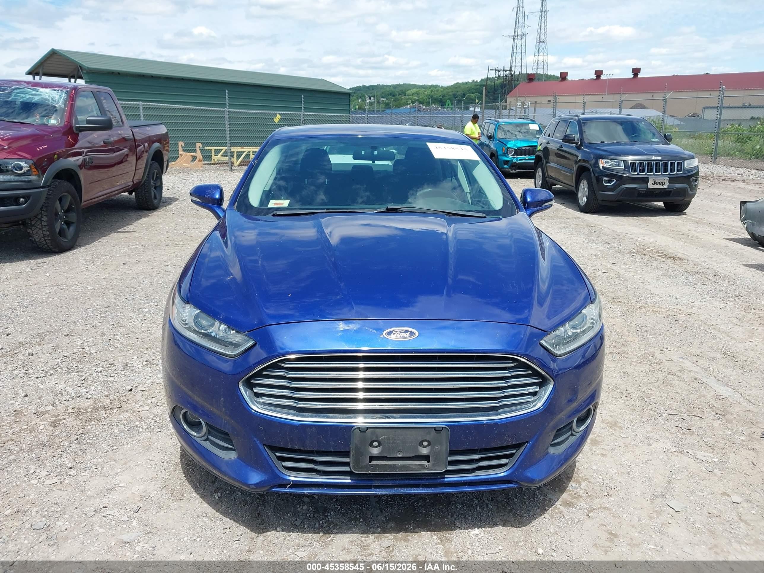 2013 Ford Fusion Se Blue vin: 3FA6P0HR7DR377462