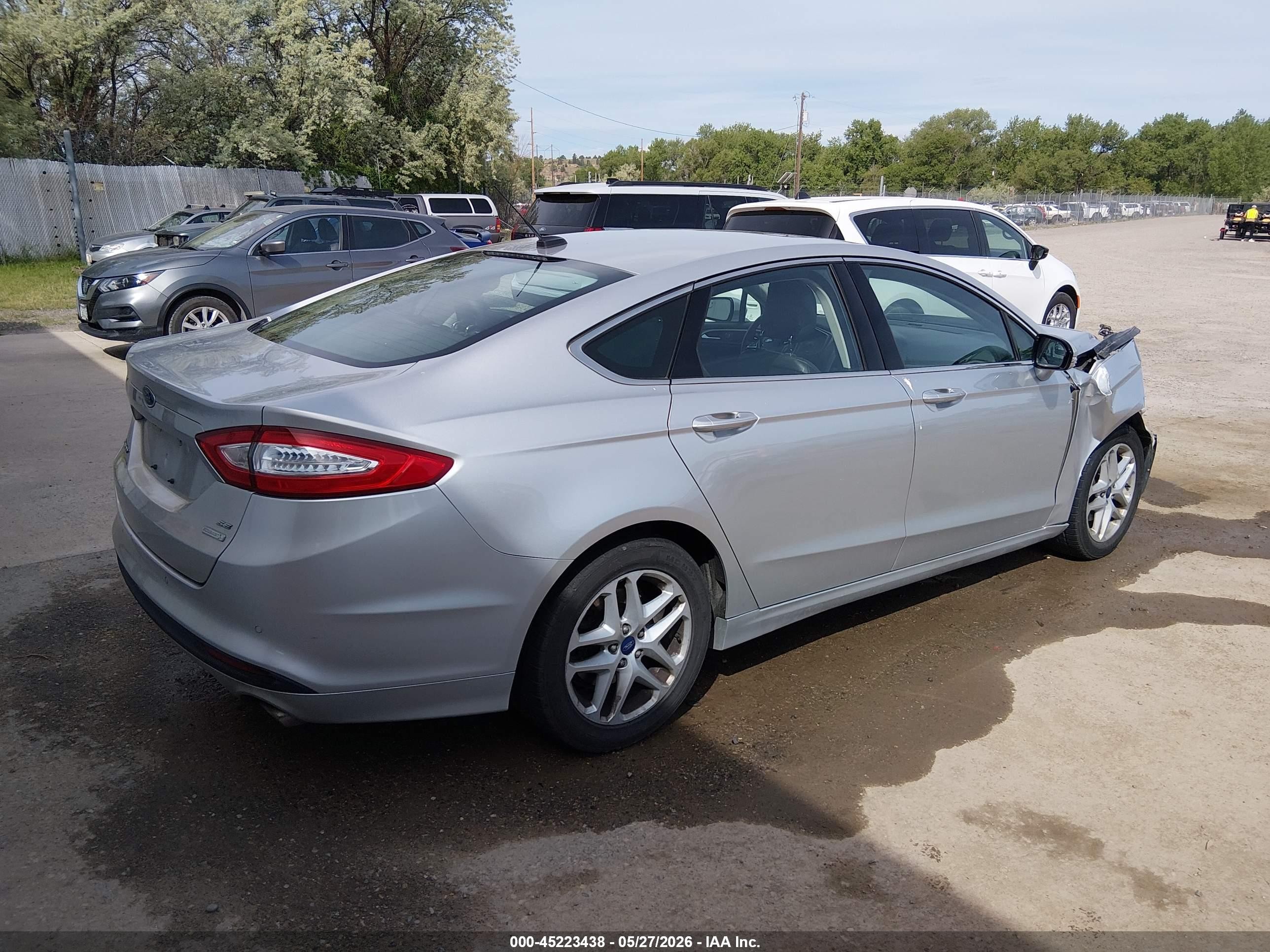 2013 Ford Fusion Se Silver vin: 3FA6P0HR7DR380121