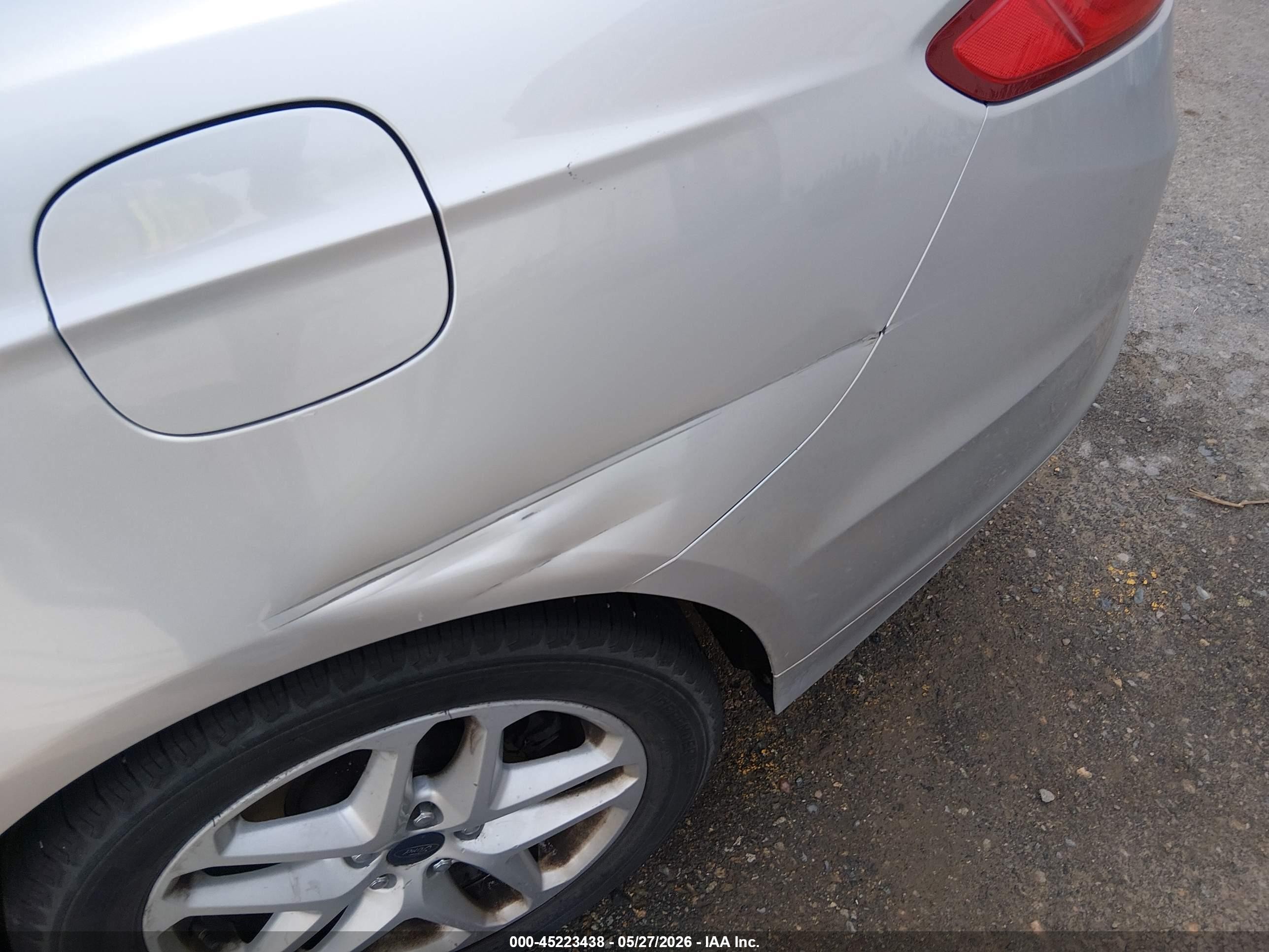 2013 Ford Fusion Se Silver vin: 3FA6P0HR7DR380121