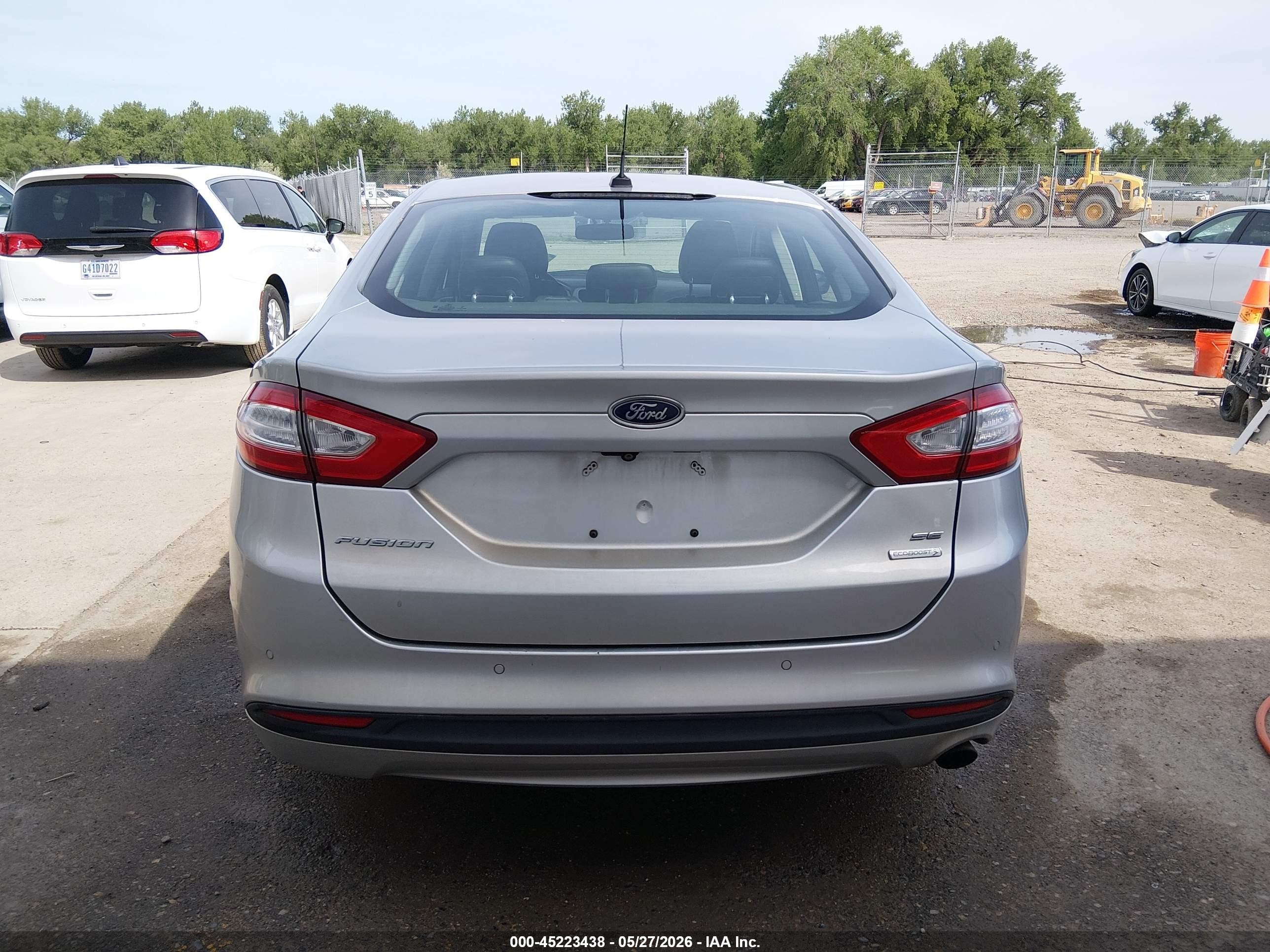 2013 Ford Fusion Se Silver vin: 3FA6P0HR7DR380121