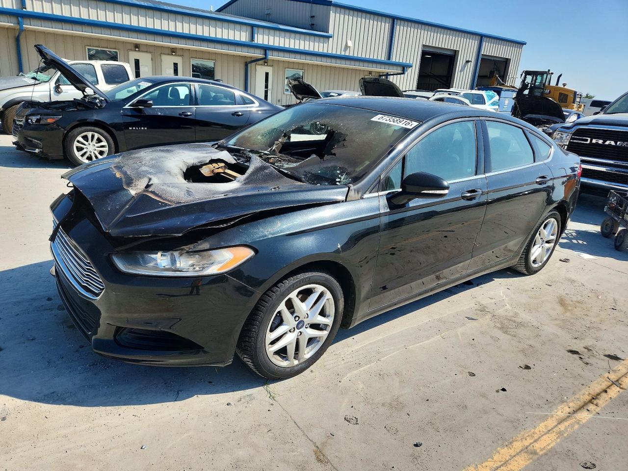 2013 Ford Fusion Se Black vin: 3FA6P0HR7DR383827
