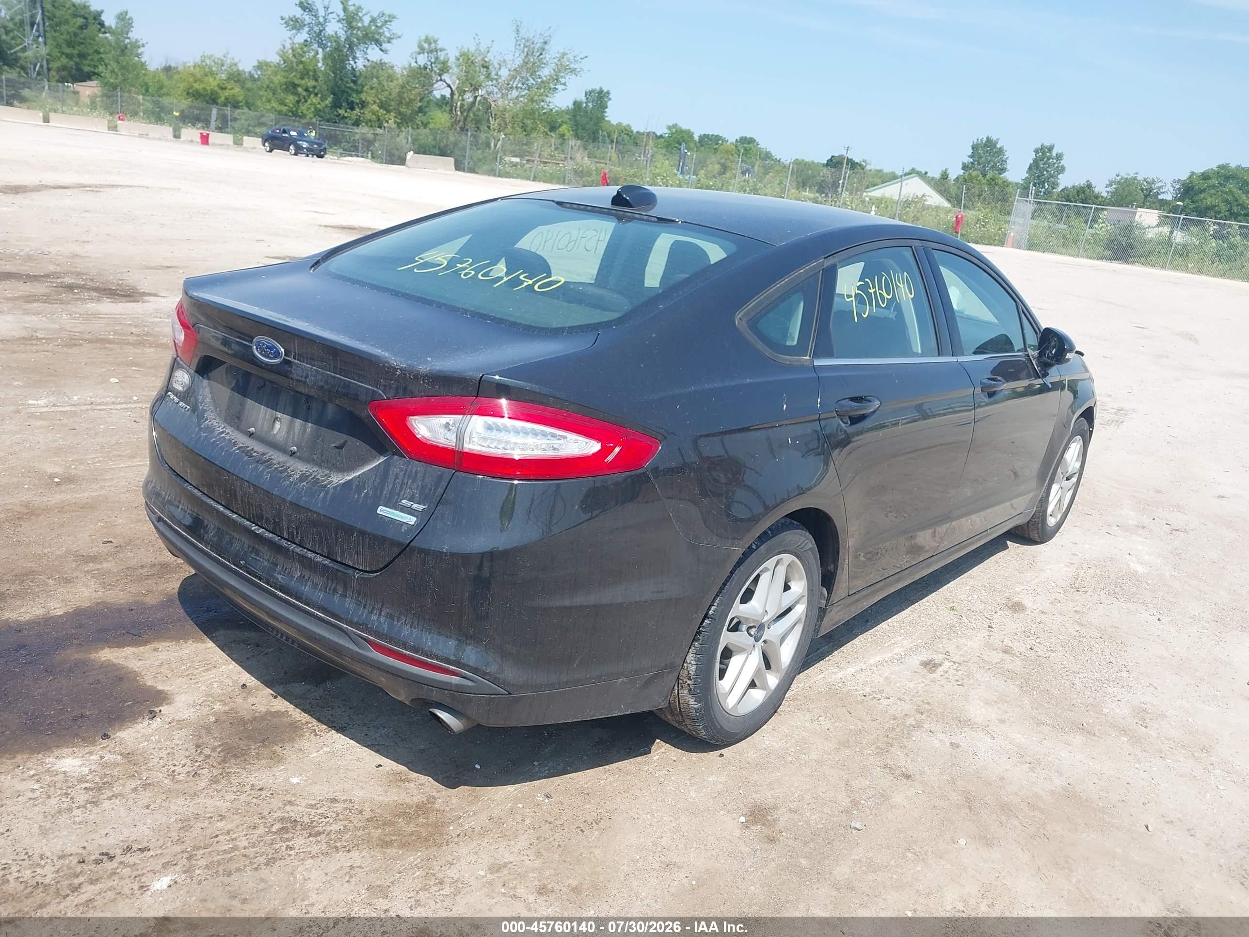 2013 Ford Fusion Se Black vin: 3FA6P0HR7DR385884