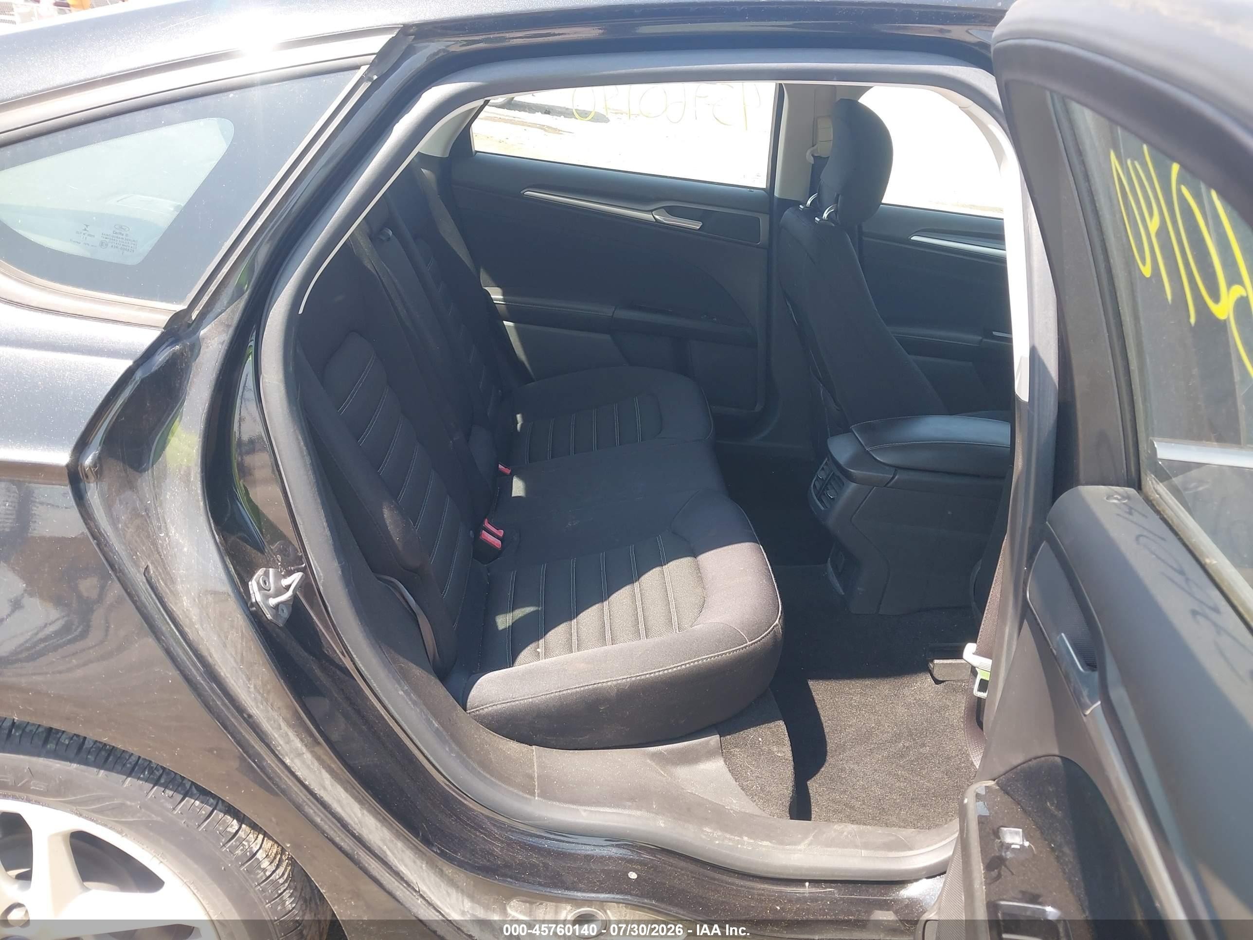 2013 Ford Fusion Se Black vin: 3FA6P0HR7DR385884