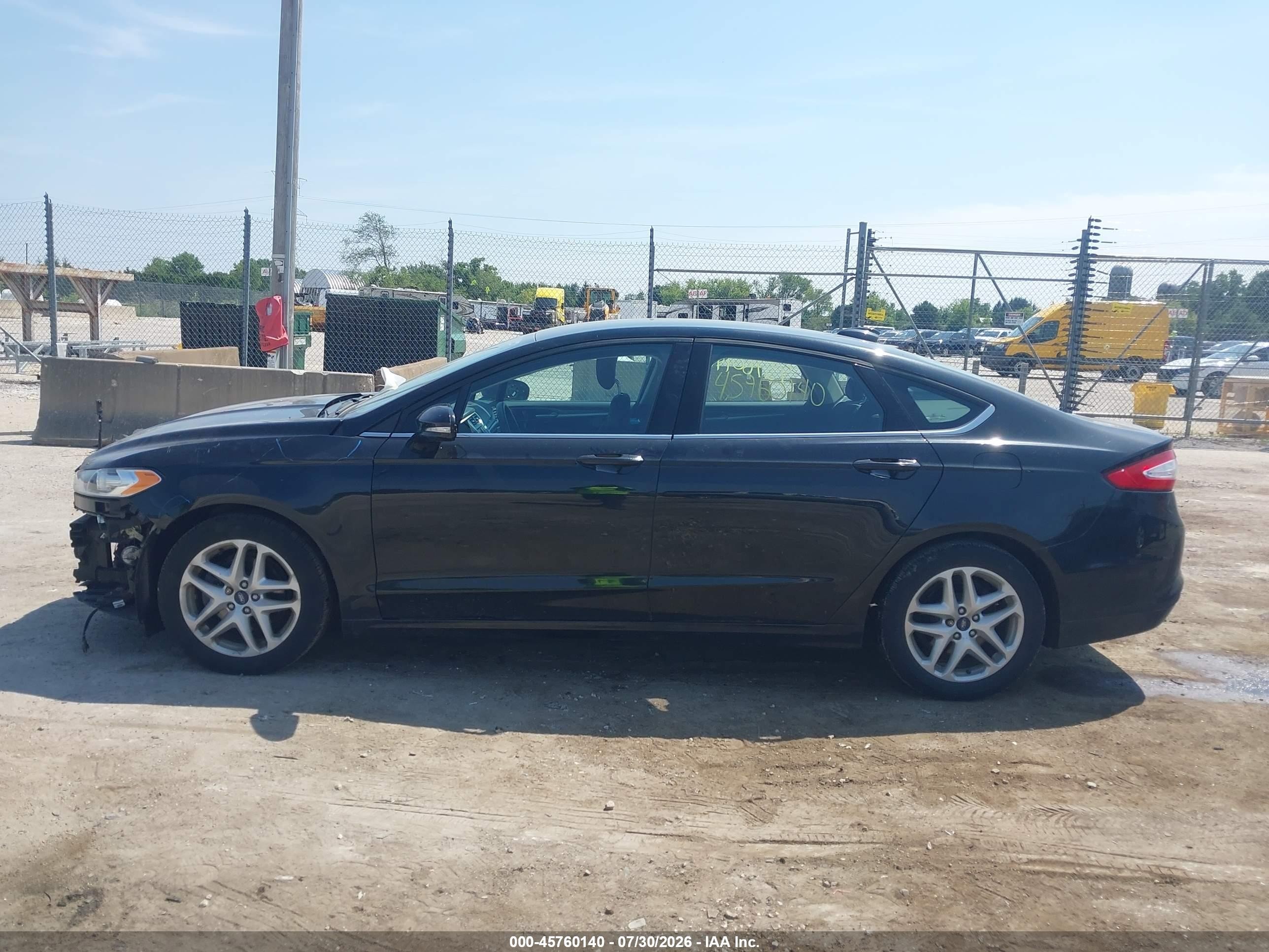 2013 Ford Fusion Se Black vin: 3FA6P0HR7DR385884
