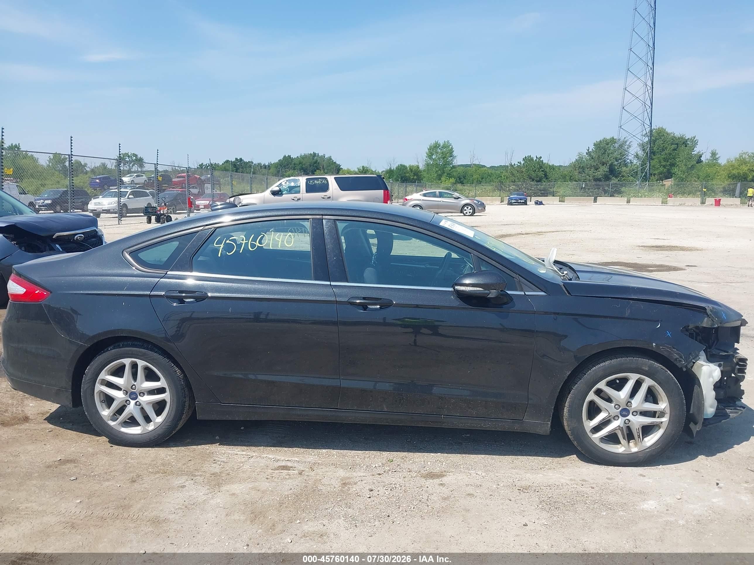 2013 Ford Fusion Se Black vin: 3FA6P0HR7DR385884