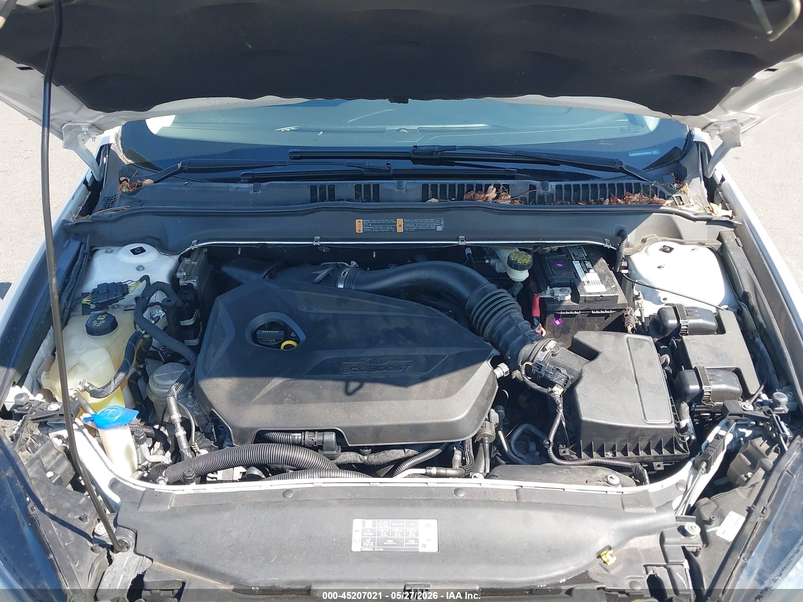 2013 Ford Fusion Se White vin: 3FA6P0HR7DR389630