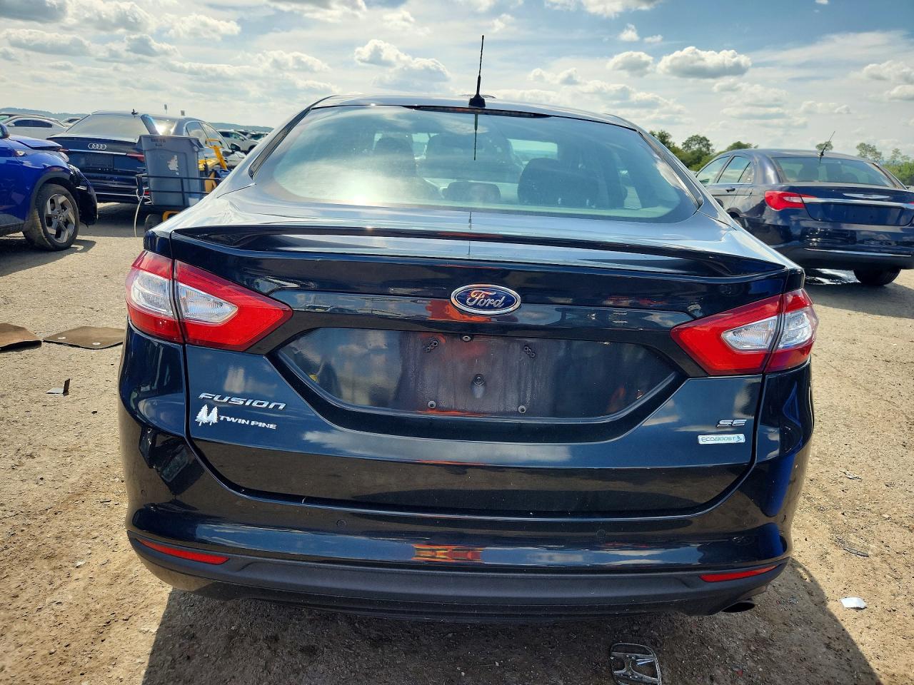 2014 Ford Fusion Se Black vin: 3FA6P0HR7ER238627