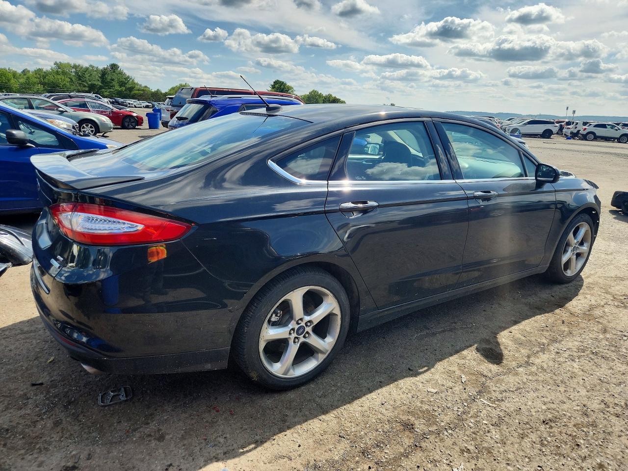 2014 Ford Fusion Se Black vin: 3FA6P0HR7ER238627
