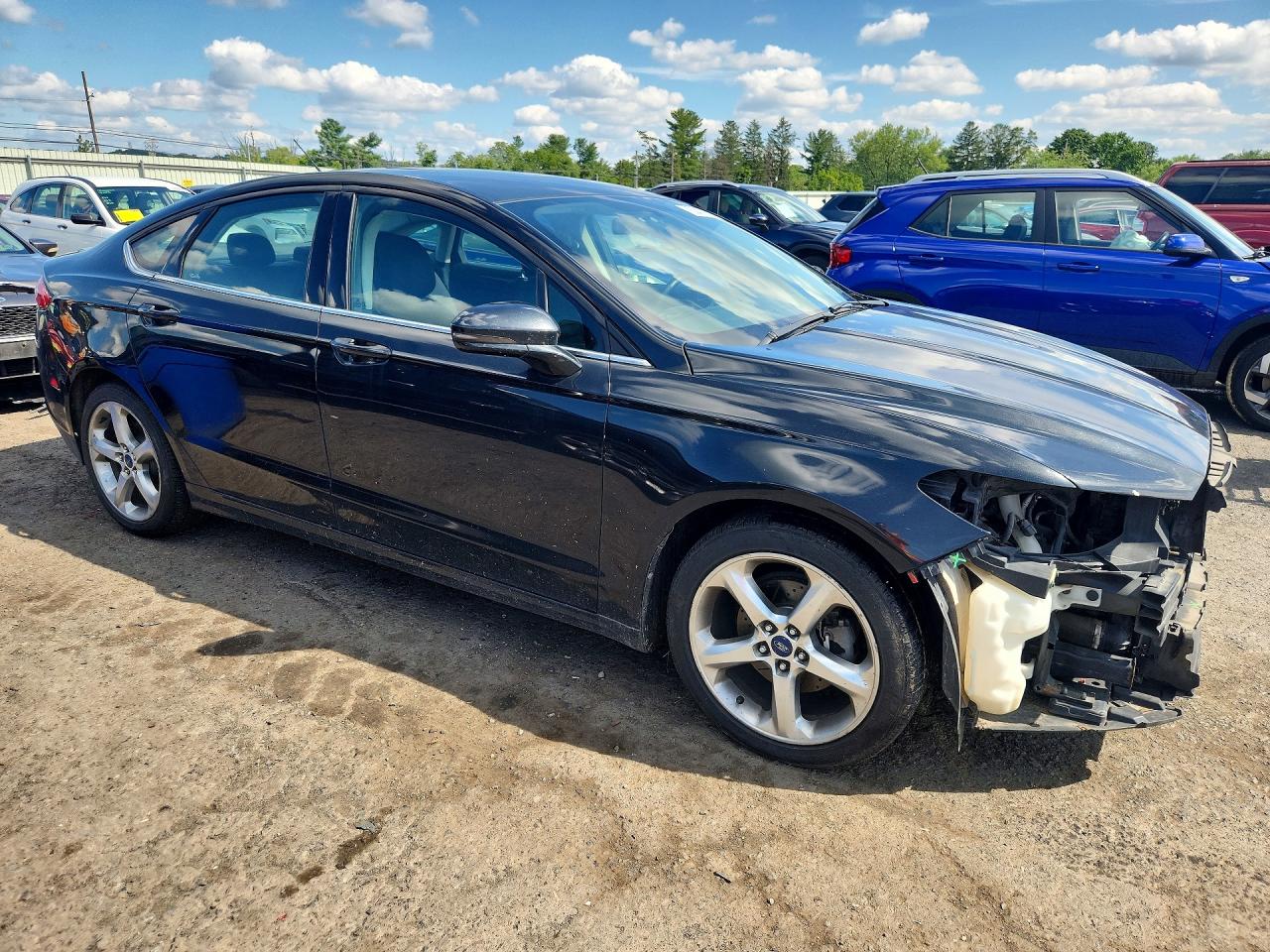 2014 Ford Fusion Se Black vin: 3FA6P0HR7ER238627