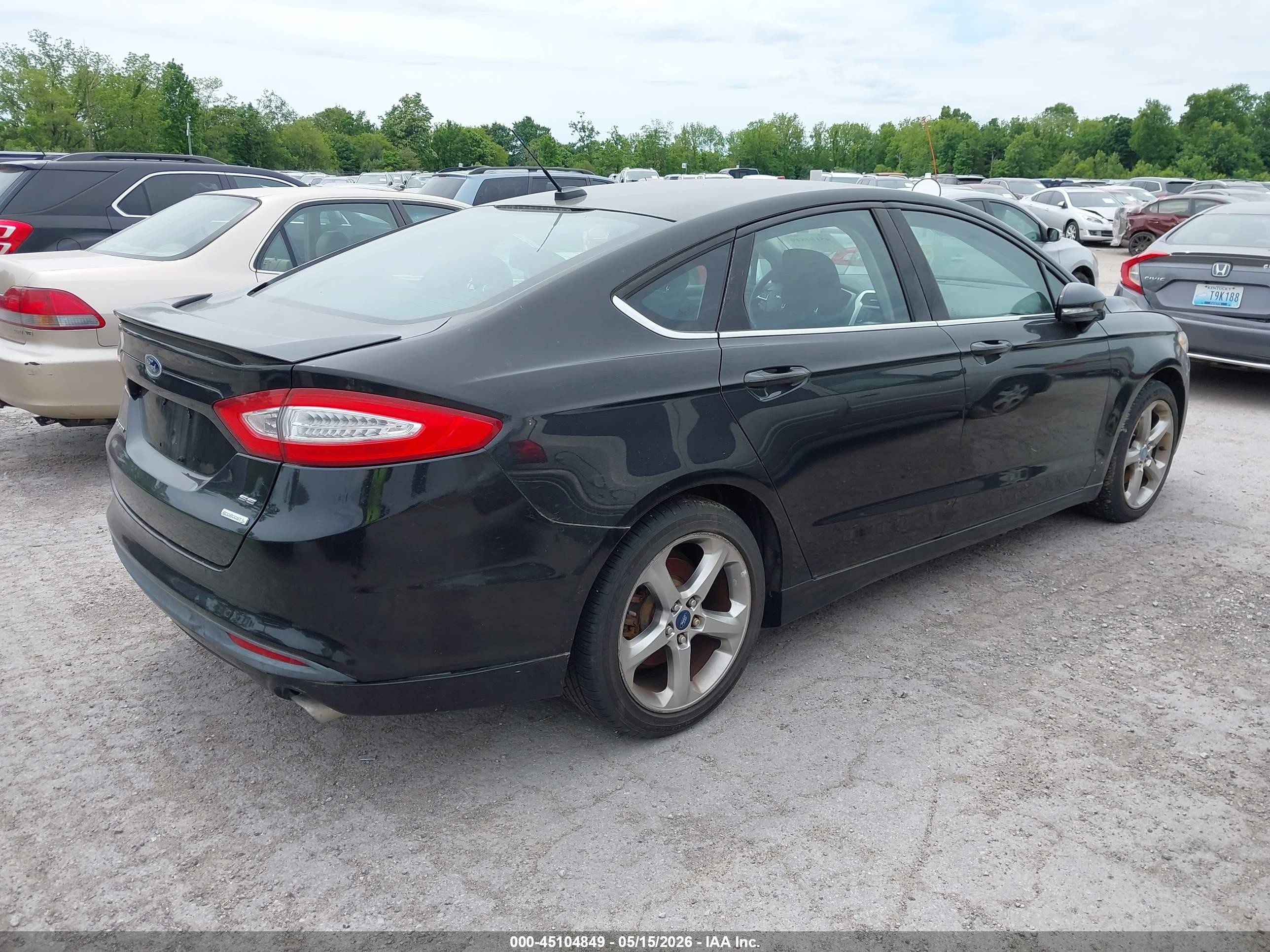 2013 Ford Fusion Se Gray vin: 3FA6P0HR8DR111870