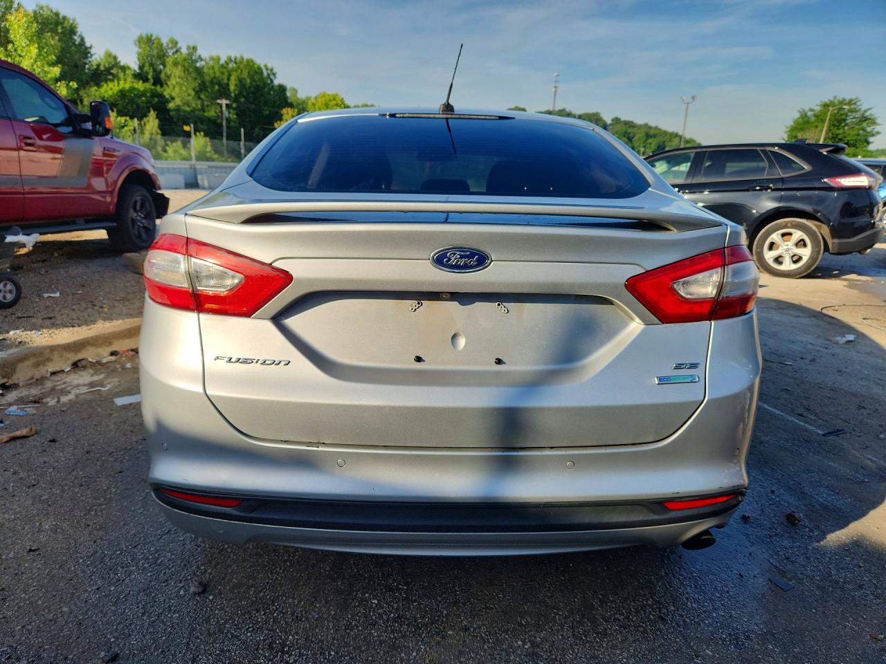 2013 Ford Fusion Se Silver vin: 3FA6P0HR8DR120858