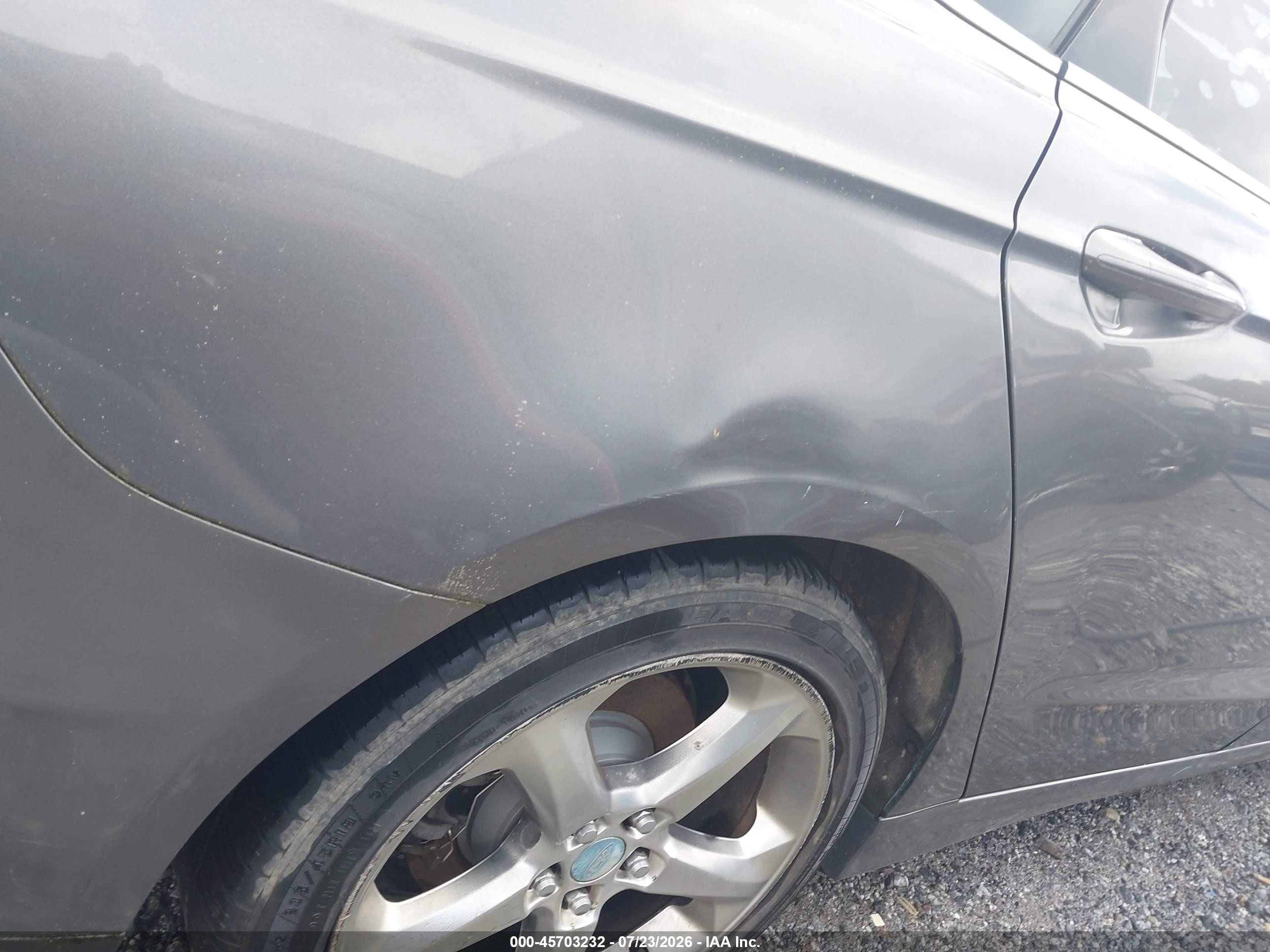 2013 Ford Fusion Se Gray vin: 3FA6P0HR8DR137790