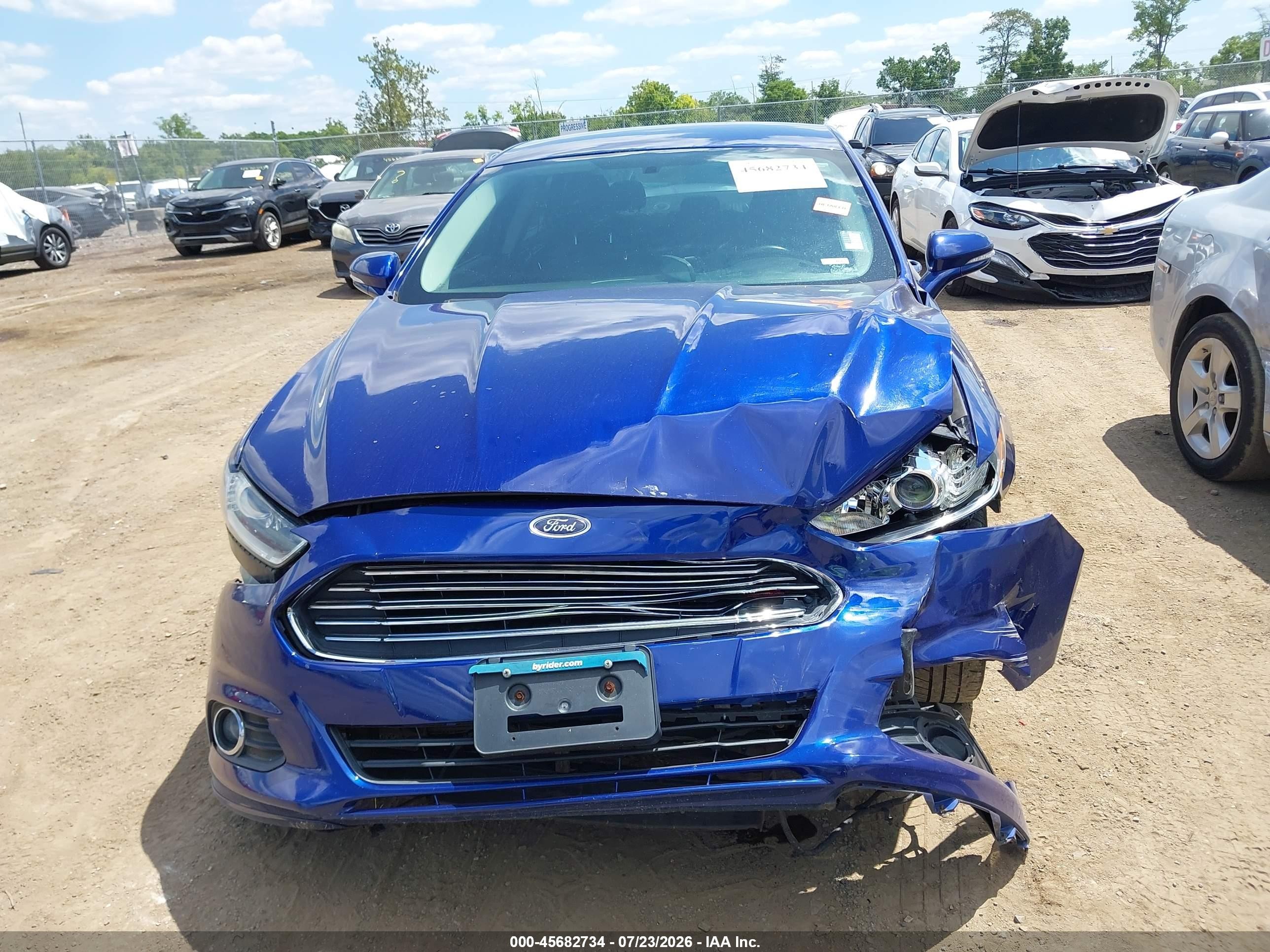 2013 Ford Fusion Se Blue vin: 3FA6P0HR8DR146263