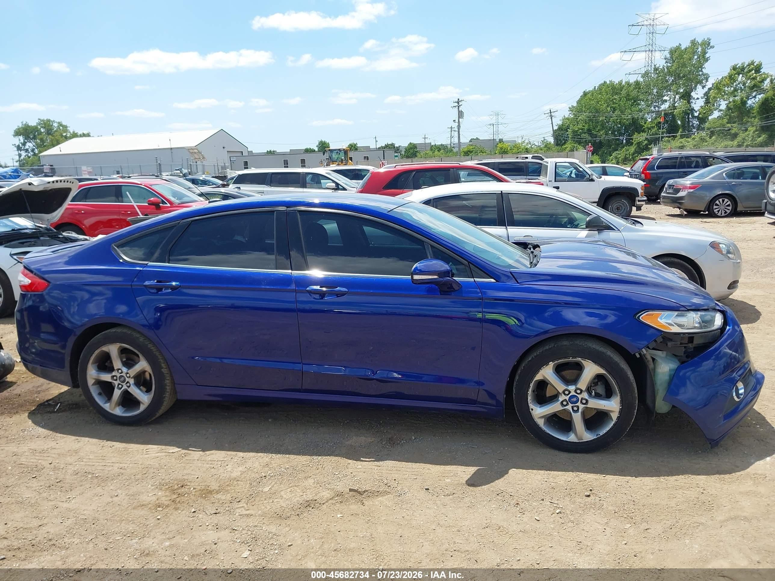2013 Ford Fusion Se Blue vin: 3FA6P0HR8DR146263