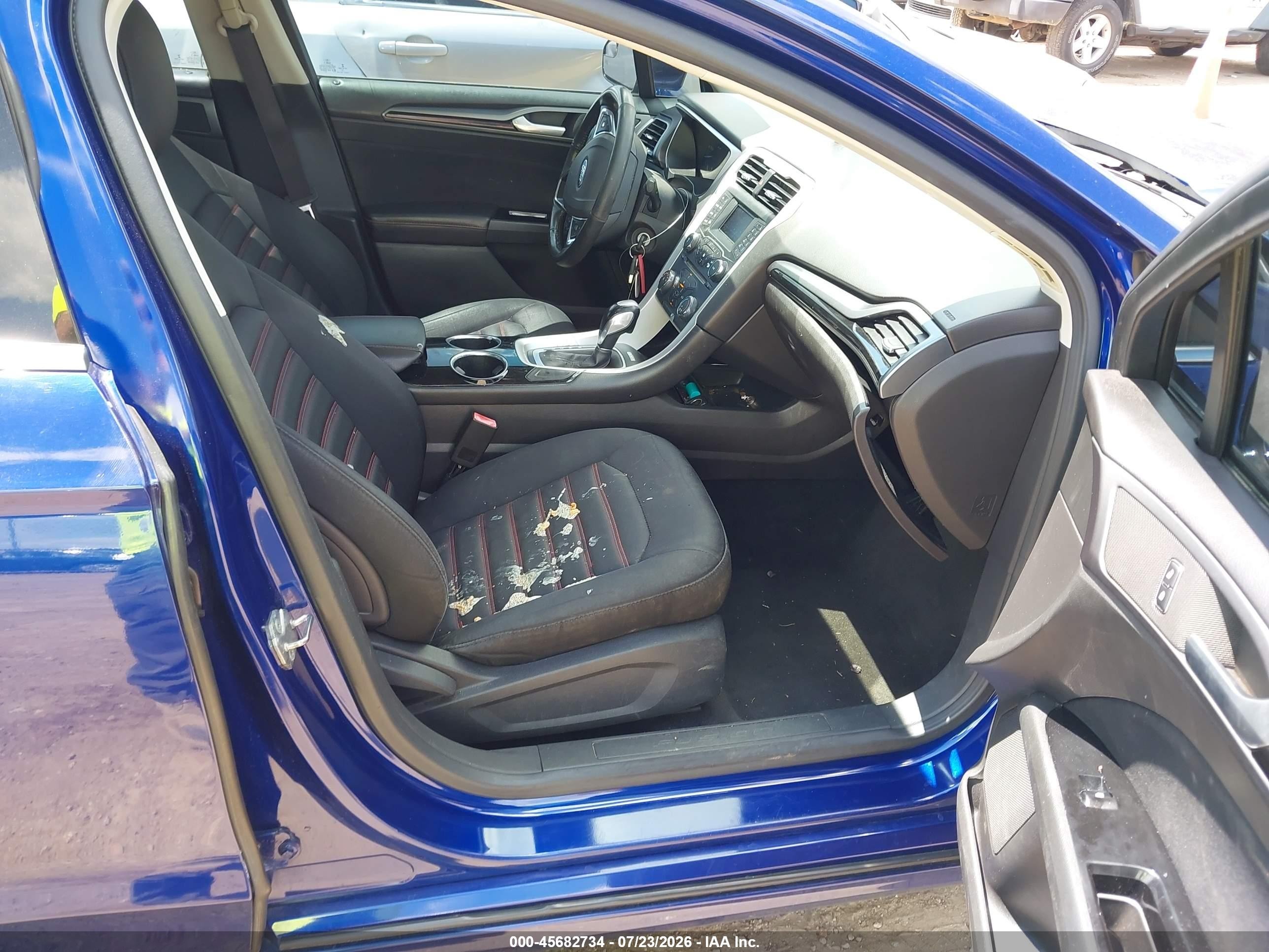 2013 Ford Fusion Se Blue vin: 3FA6P0HR8DR146263