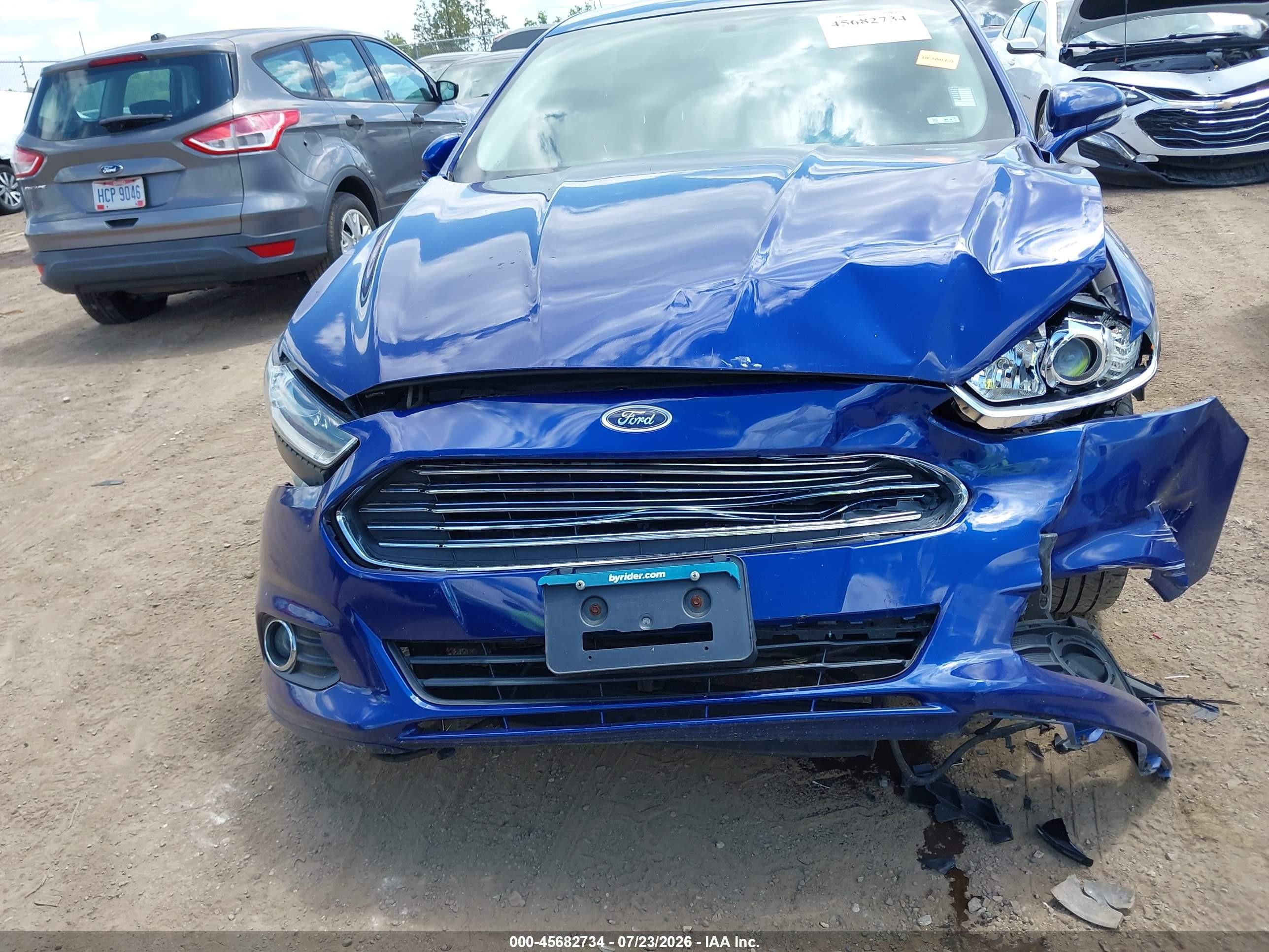 2013 Ford Fusion Se Blue vin: 3FA6P0HR8DR146263