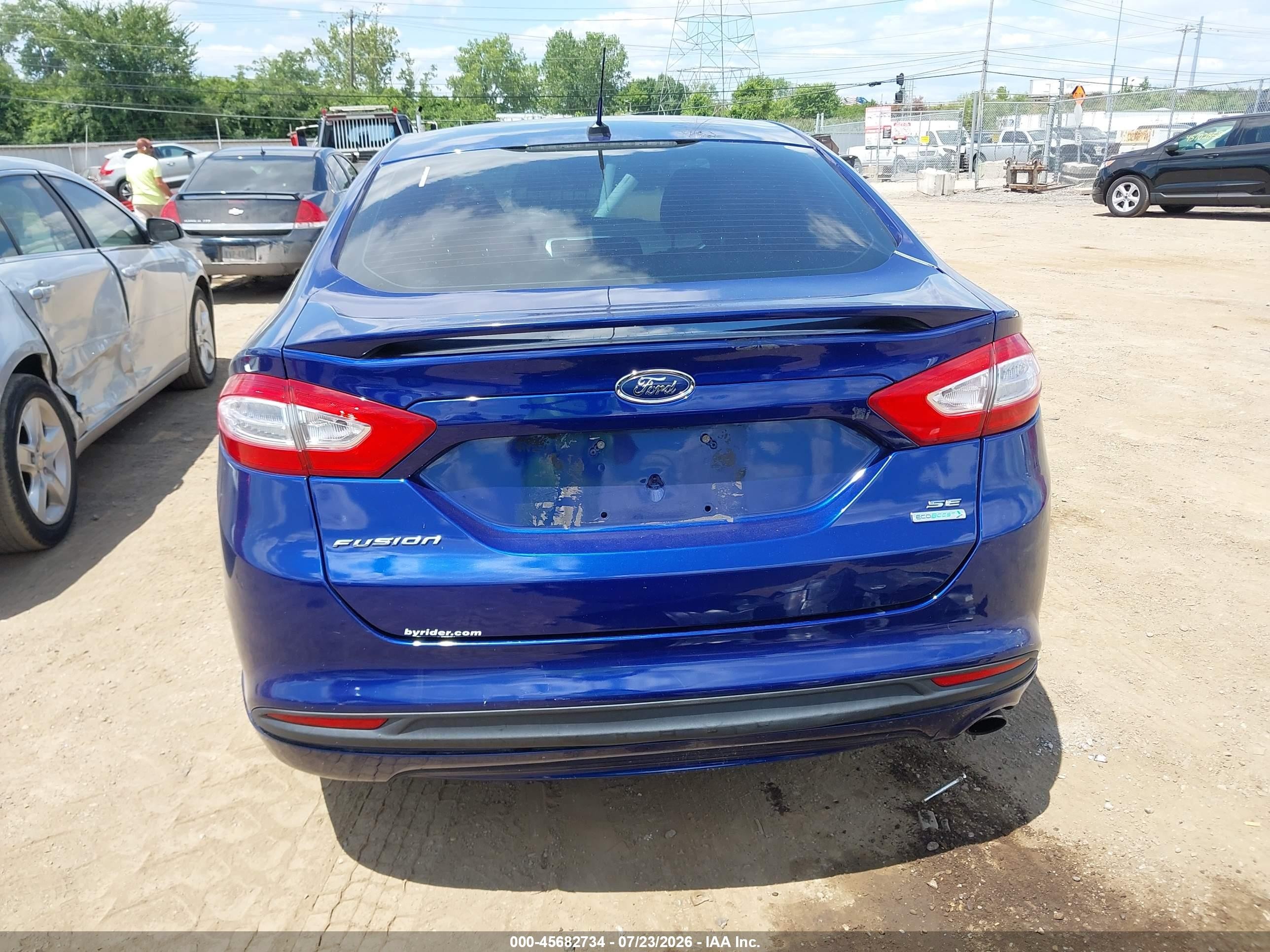 2013 Ford Fusion Se Blue vin: 3FA6P0HR8DR146263