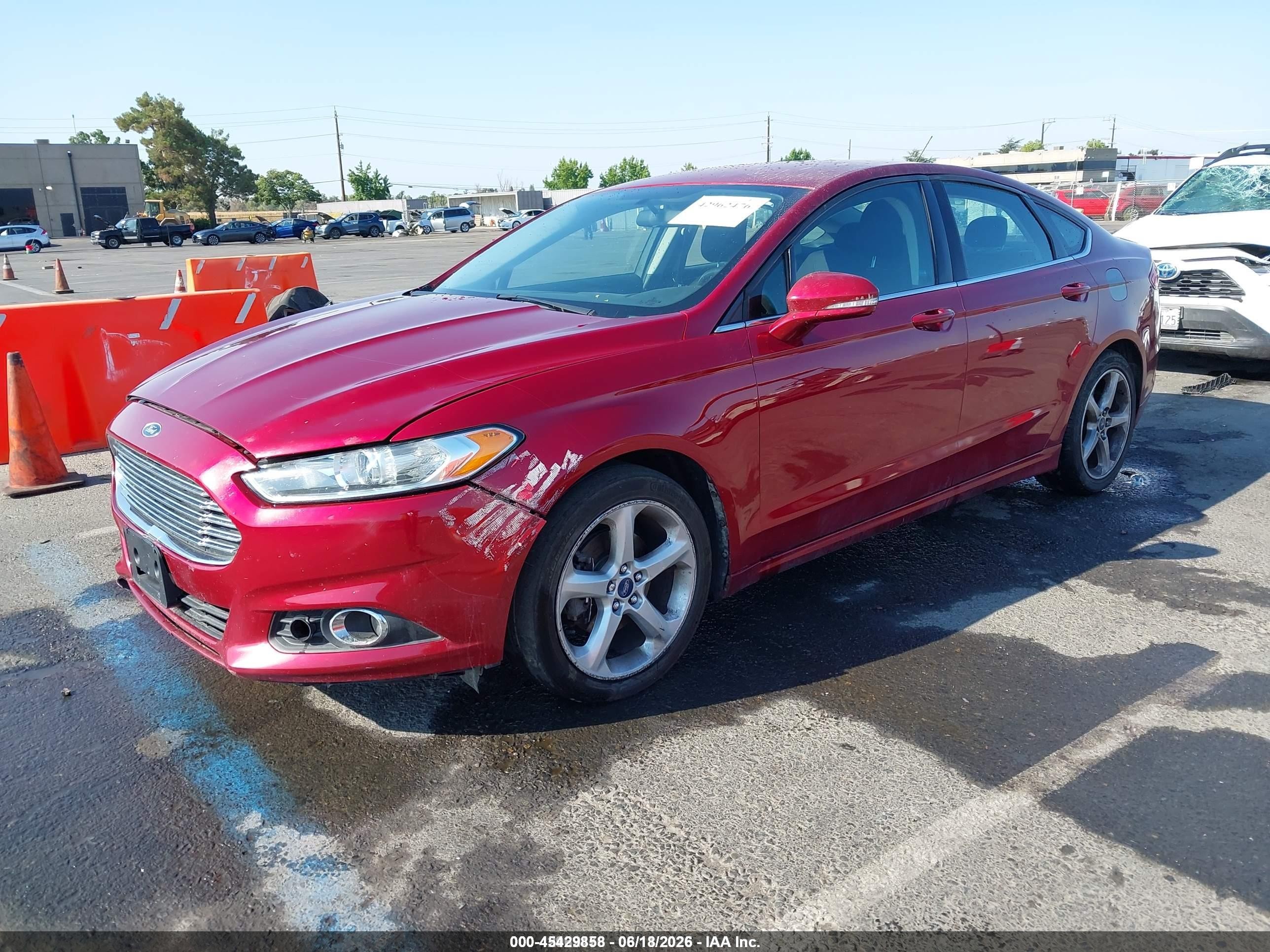 2013 Ford Fusion Se Red vin: 3FA6P0HR8DR157098
