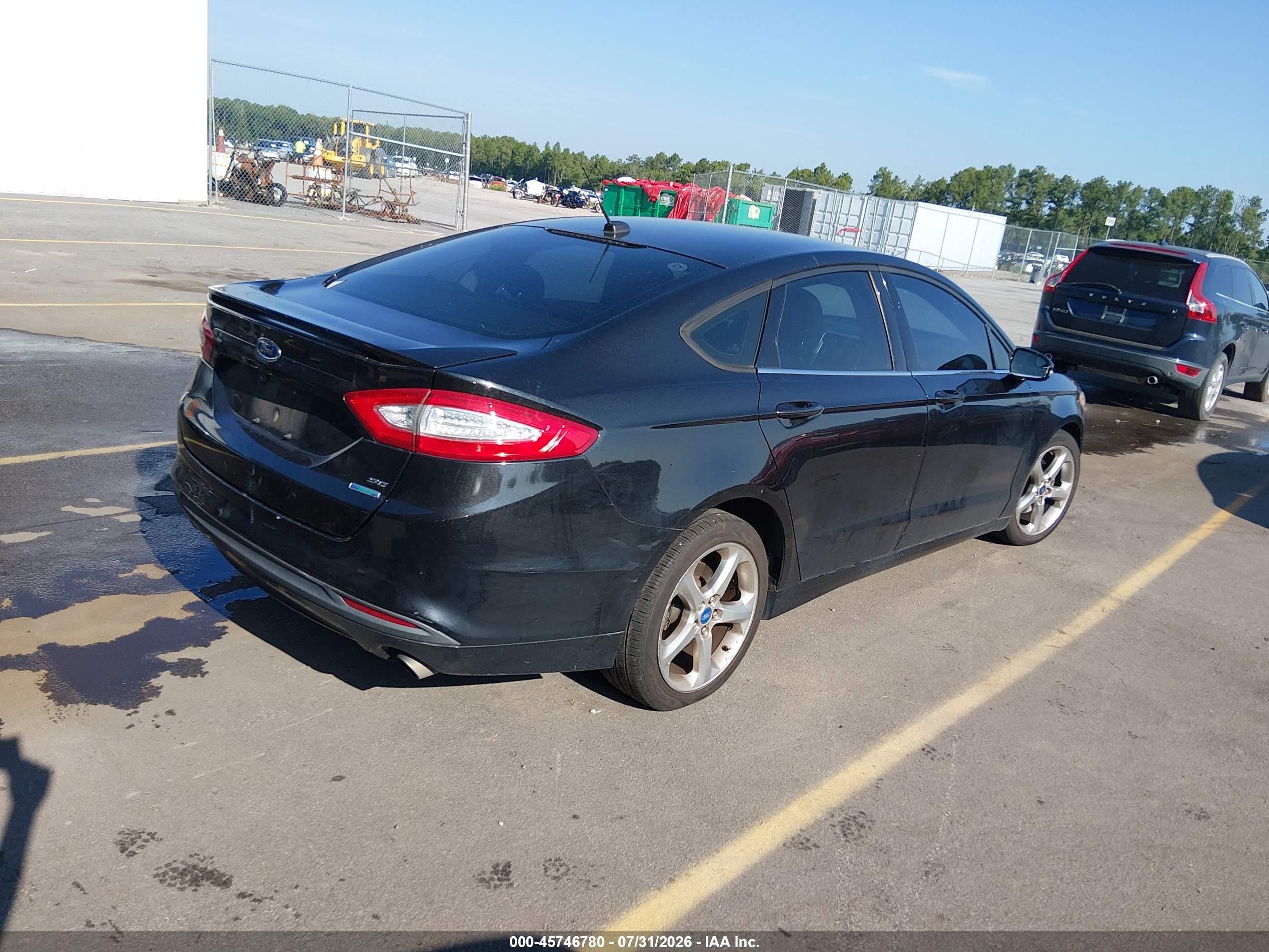 2013 Ford Fusion Se Black vin: 3FA6P0HR8DR160888
