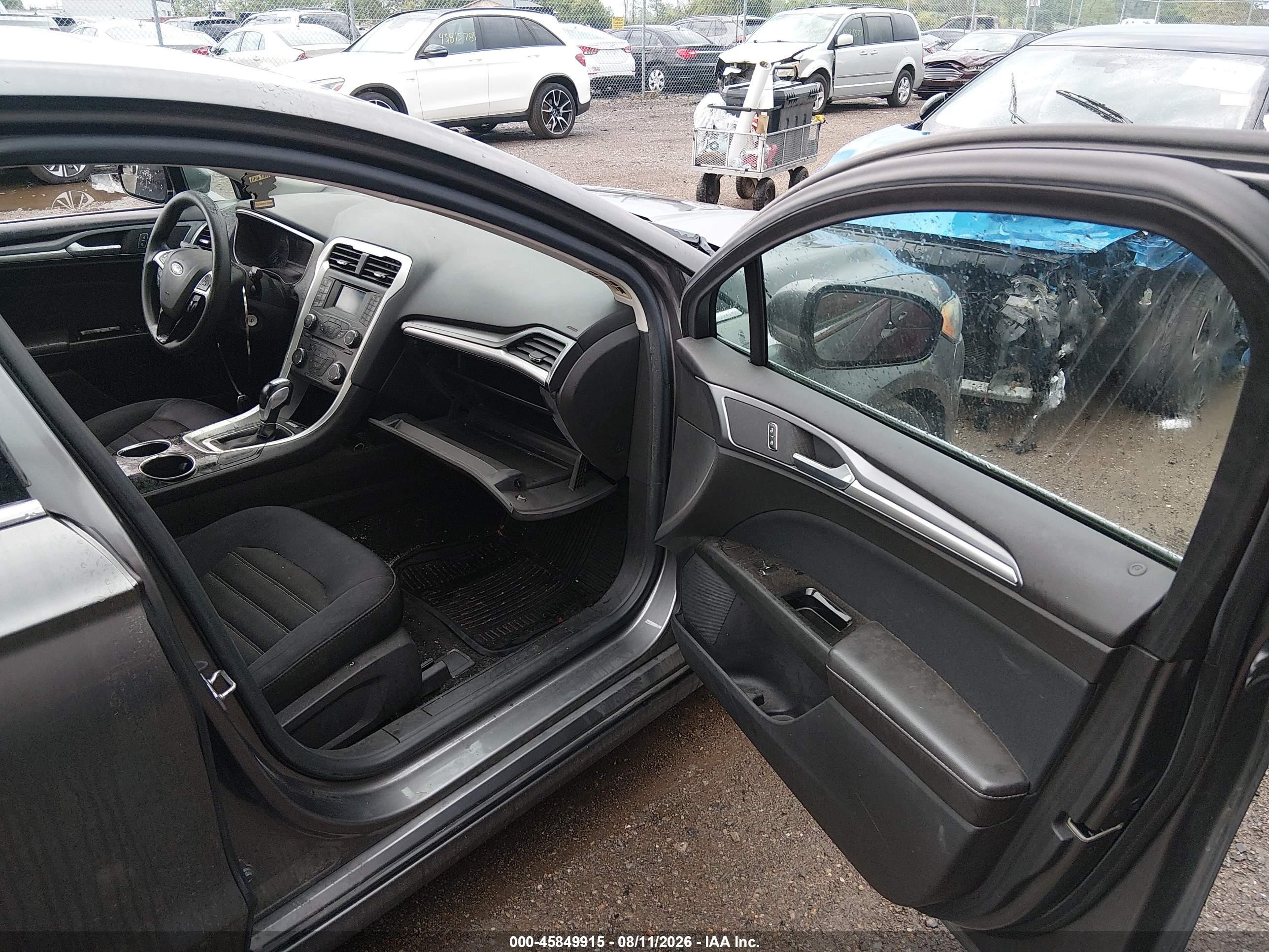 2013 Ford Fusion Se Gray vin: 3FA6P0HR8DR199724