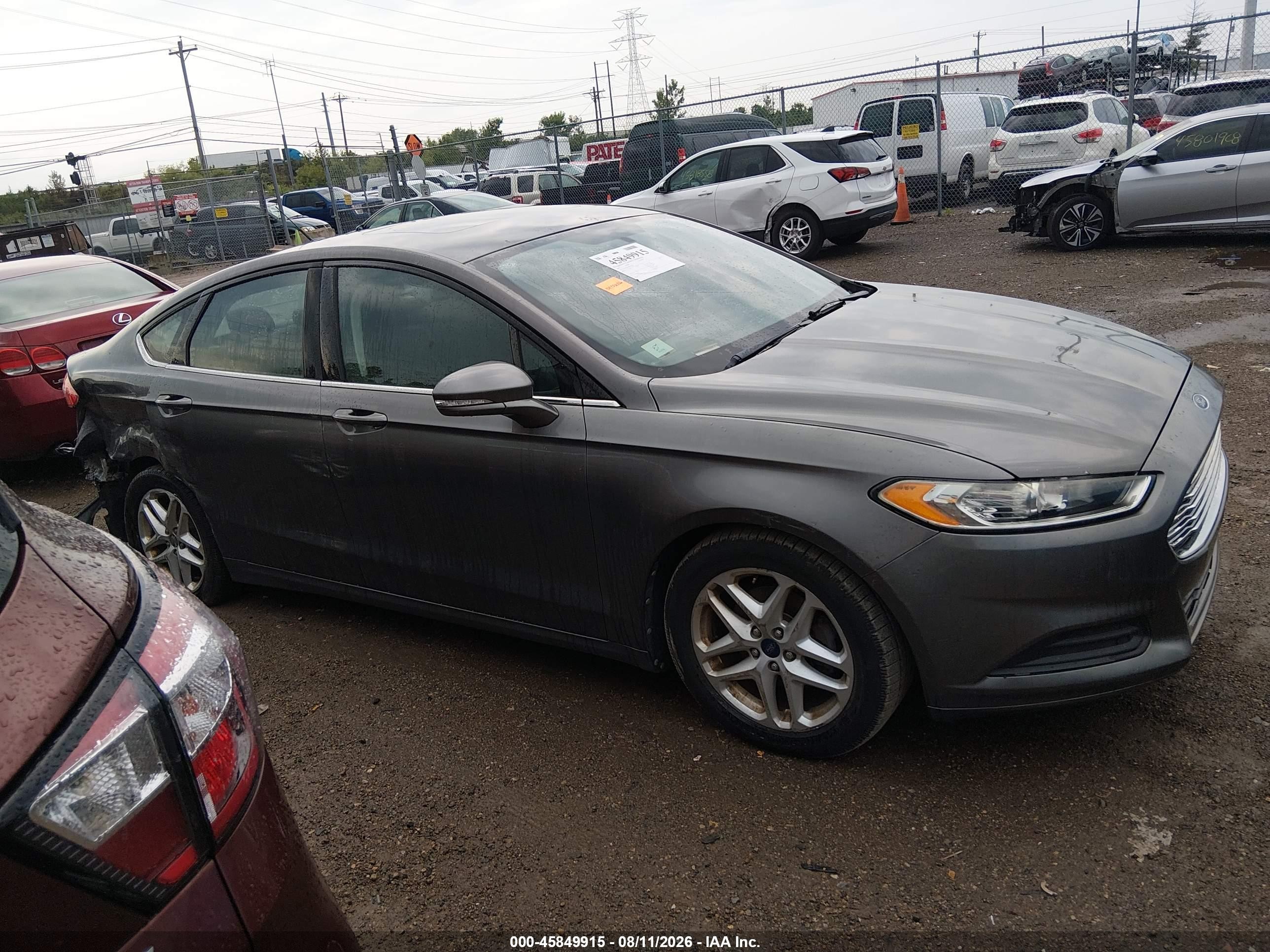 2013 Ford Fusion Se Gray vin: 3FA6P0HR8DR199724