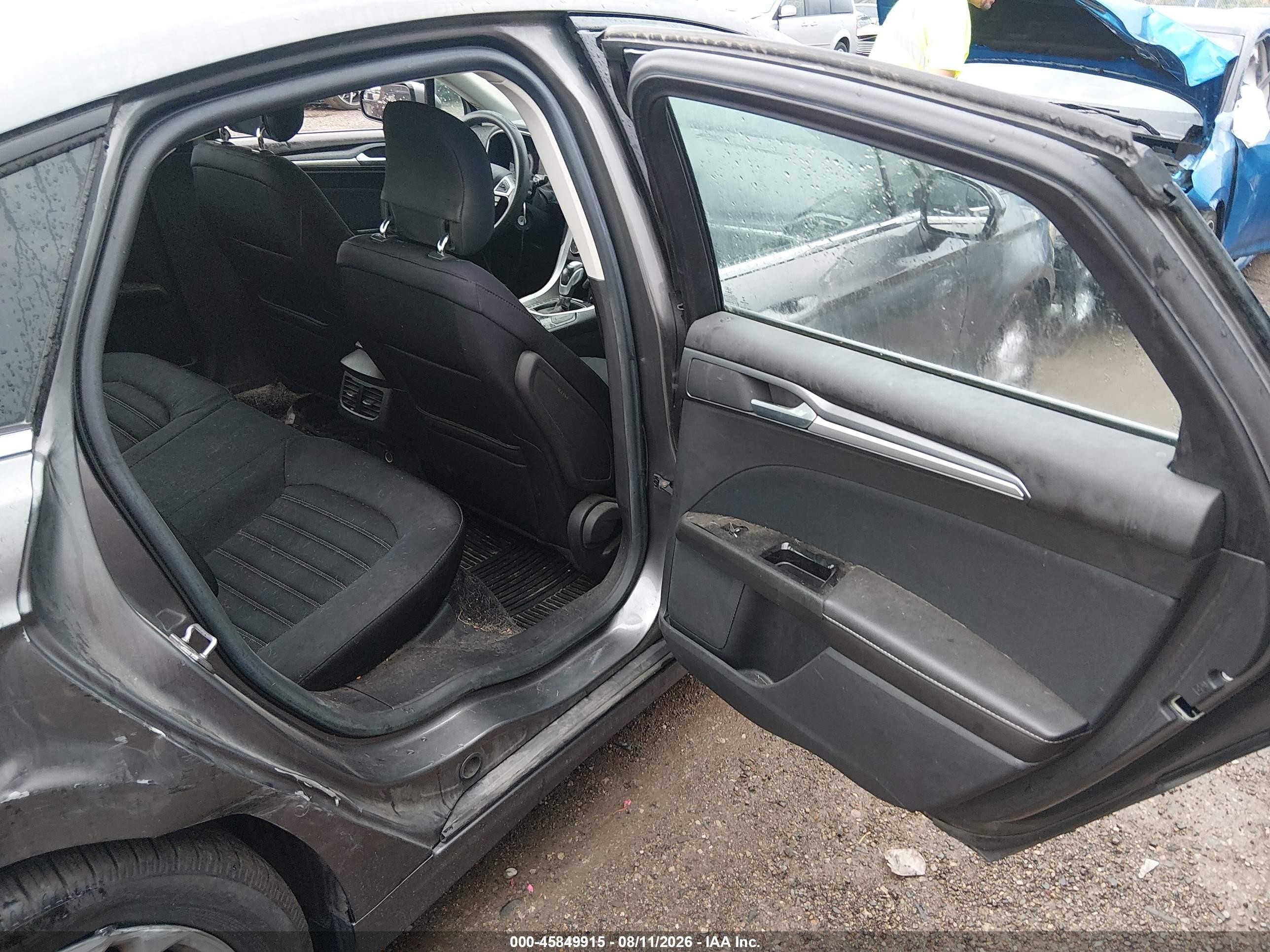 2013 Ford Fusion Se Gray vin: 3FA6P0HR8DR199724