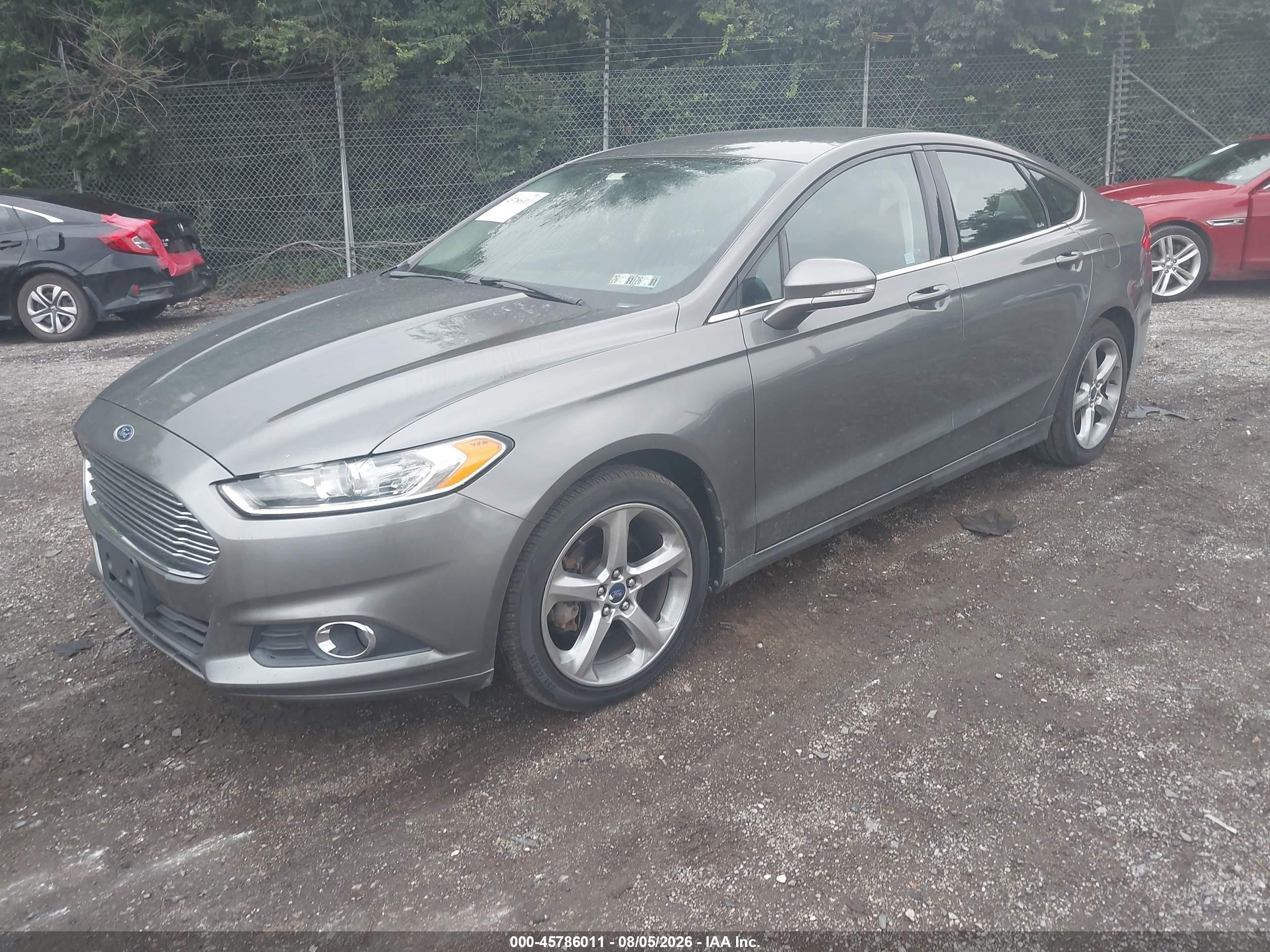 2013 Ford Fusion Se Серый vin: 3FA6P0HR8DR217655