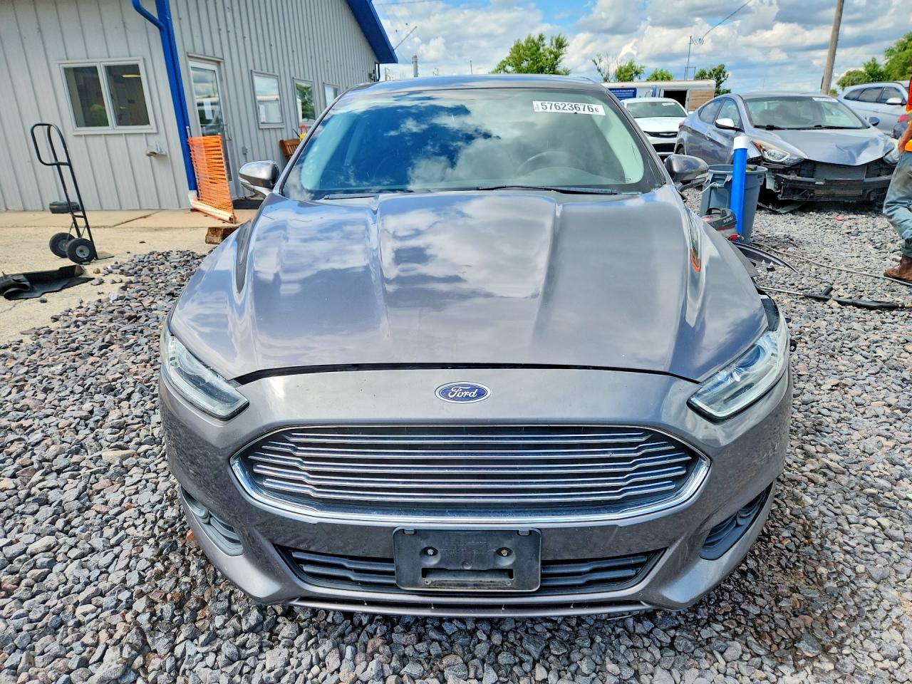 2013 Ford Fusion Se Gray vin: 3FA6P0HR8DR258481