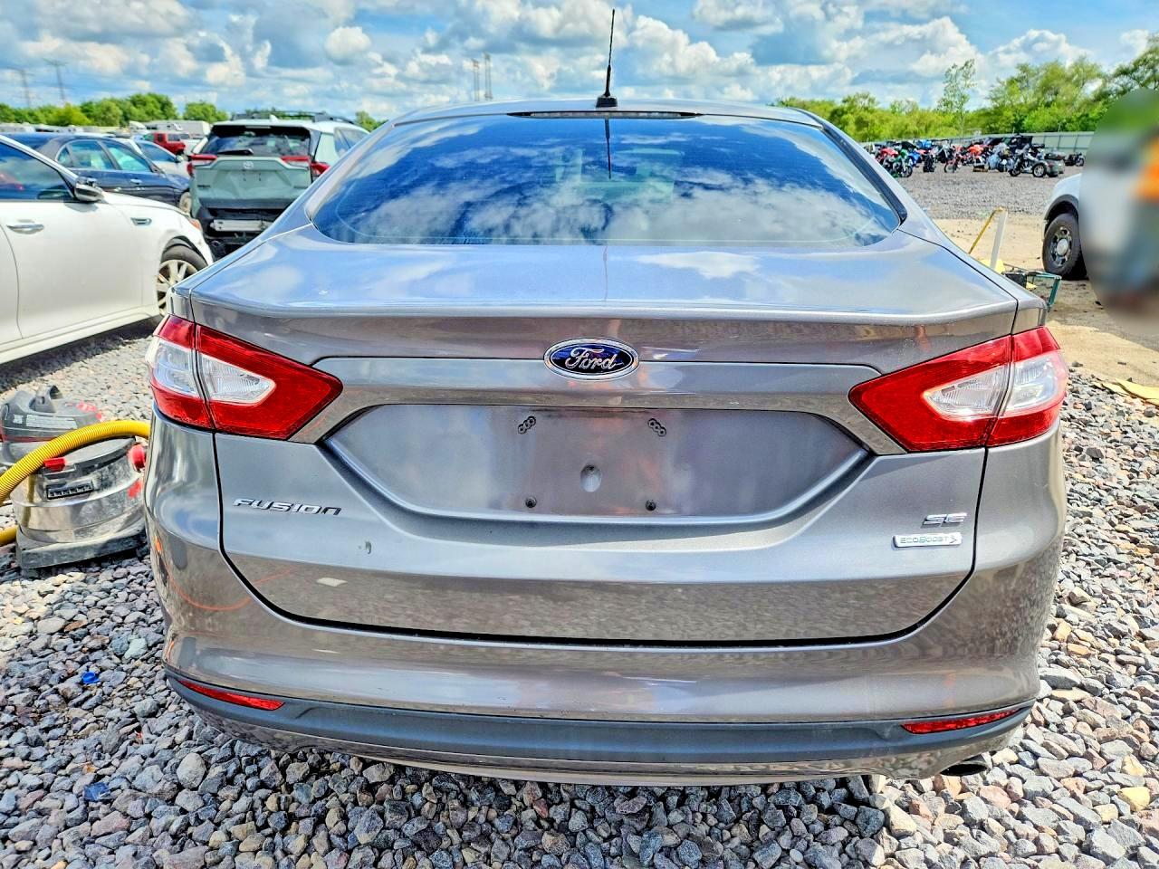 2013 Ford Fusion Se Gray vin: 3FA6P0HR8DR258481