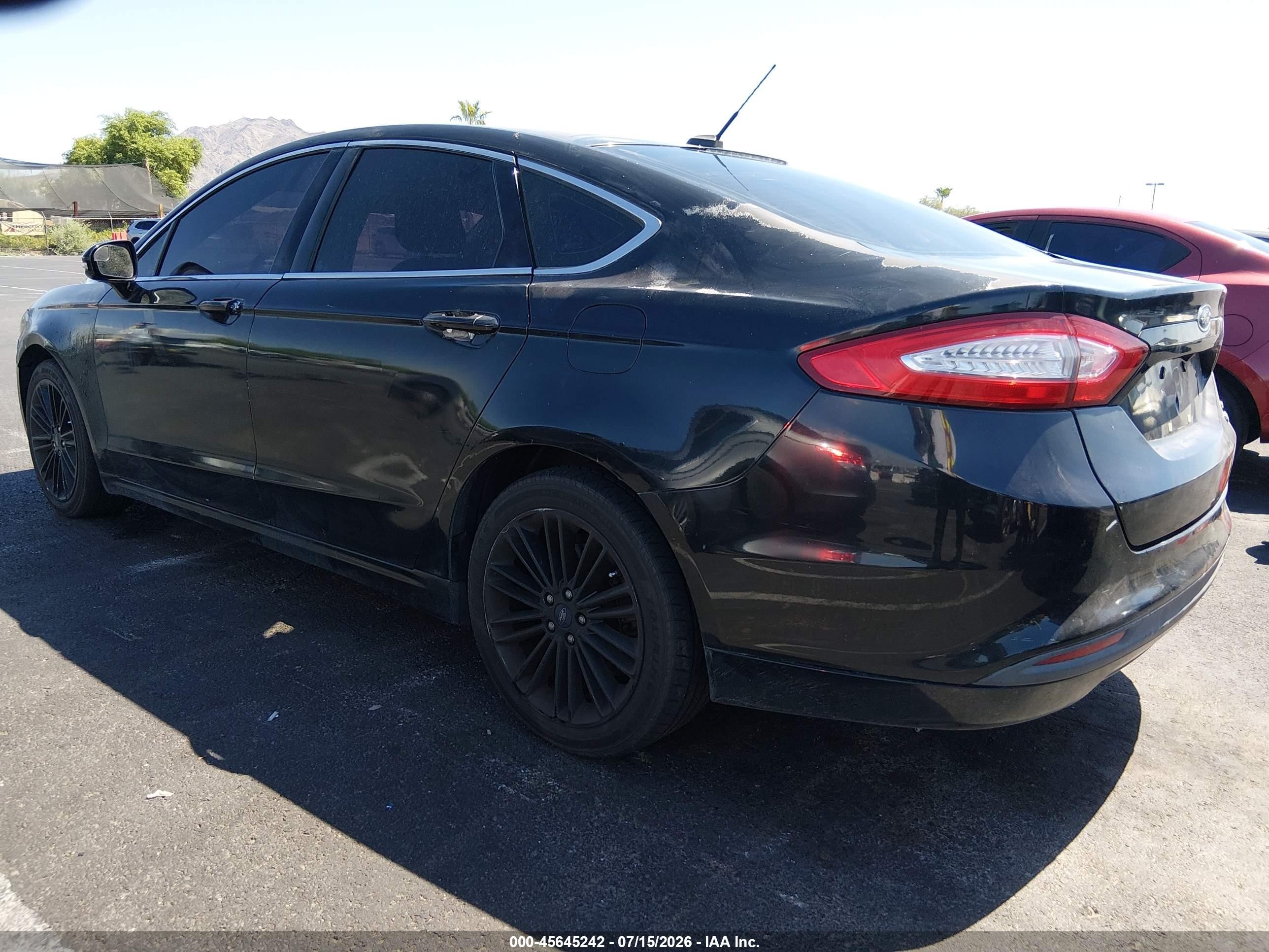 2013 Ford Fusion Se Black vin: 3FA6P0HR8DR275779