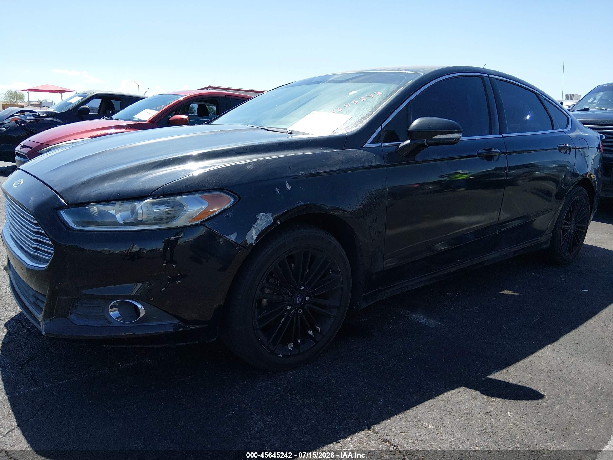 2013 Ford Fusion Se Black vin: 3FA6P0HR8DR275779