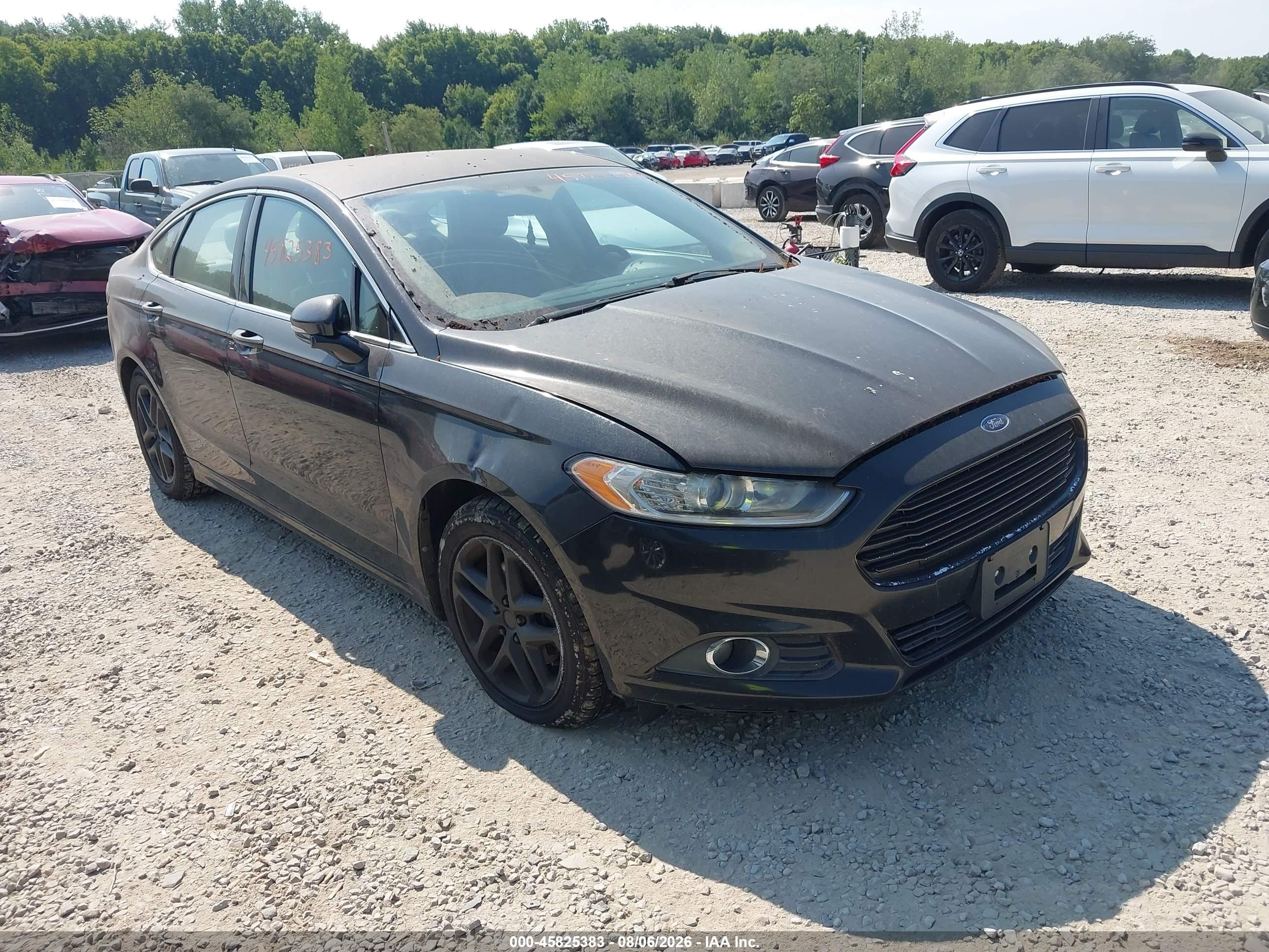 2013 Ford Fusion Se Black vin: 3FA6P0HR8DR341862