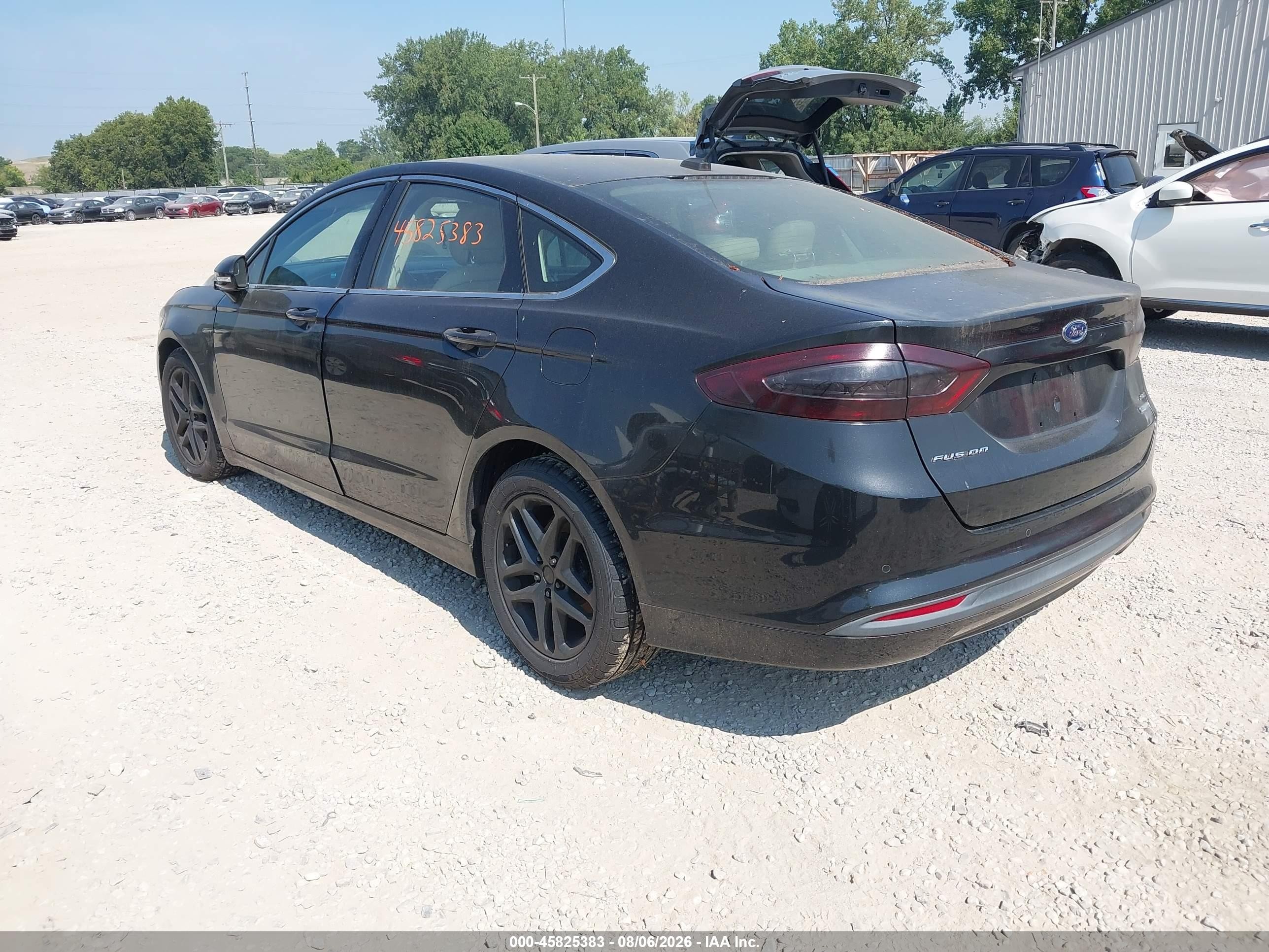 2013 Ford Fusion Se Black vin: 3FA6P0HR8DR341862