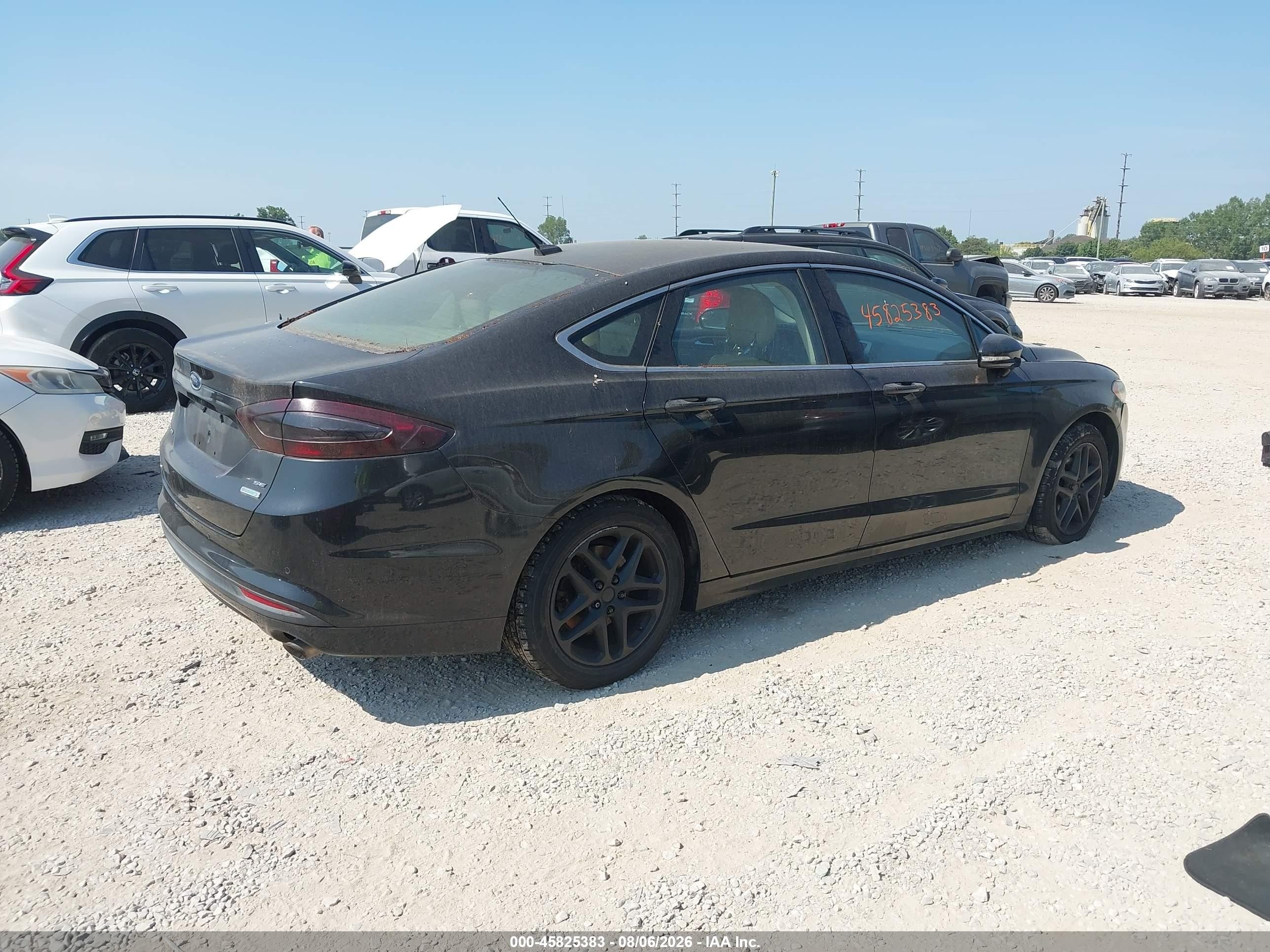 2013 Ford Fusion Se Black vin: 3FA6P0HR8DR341862