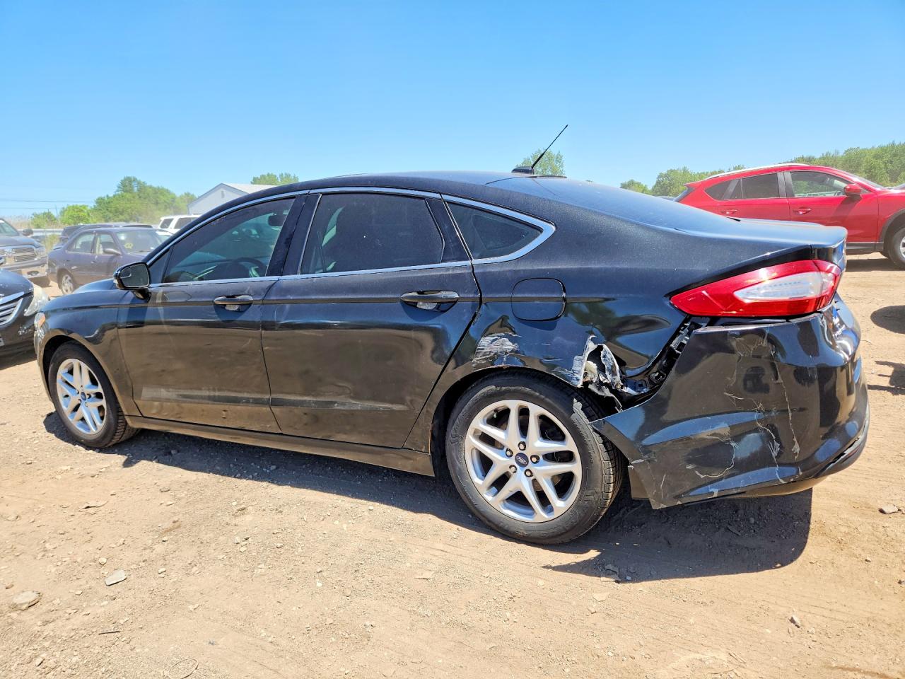 2013 Ford Fusion Черный vin: 3FA6P0HR9DR101980