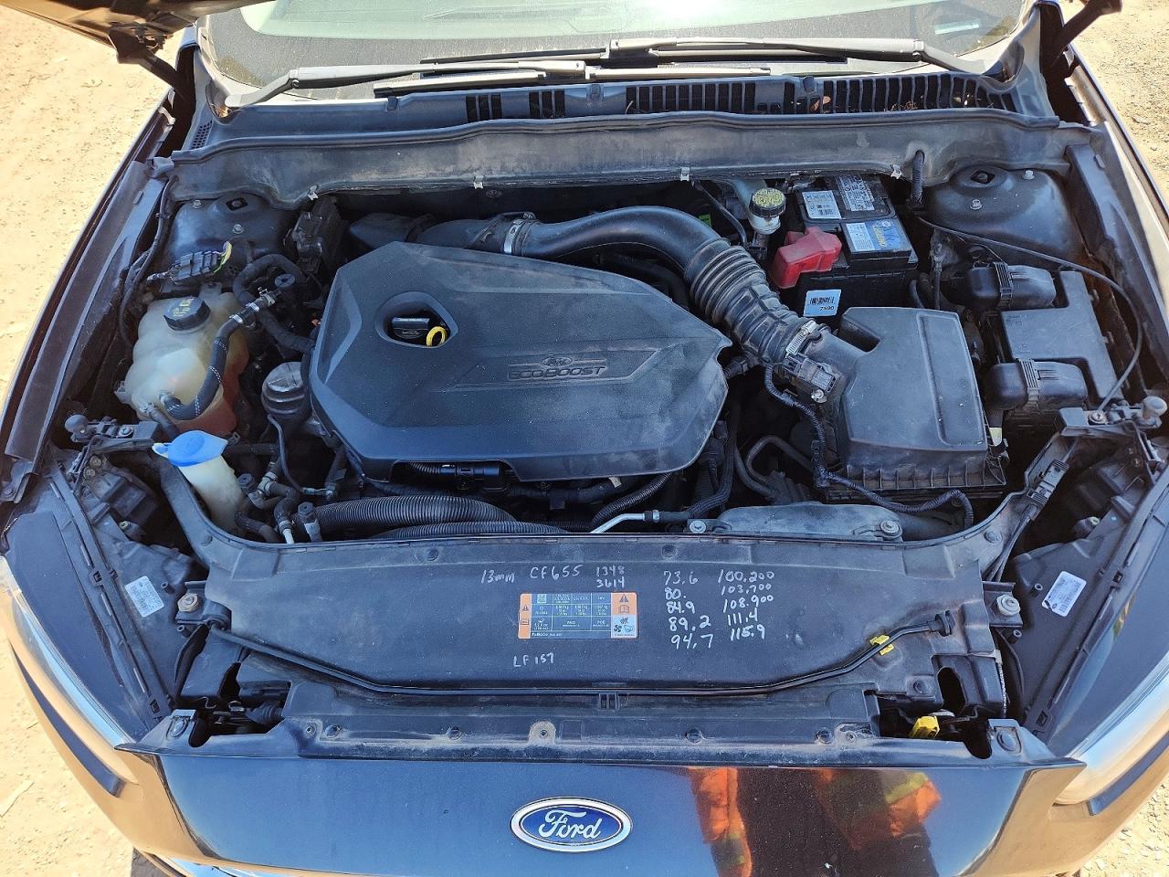 2013 Ford Fusion Черный vin: 3FA6P0HR9DR101980