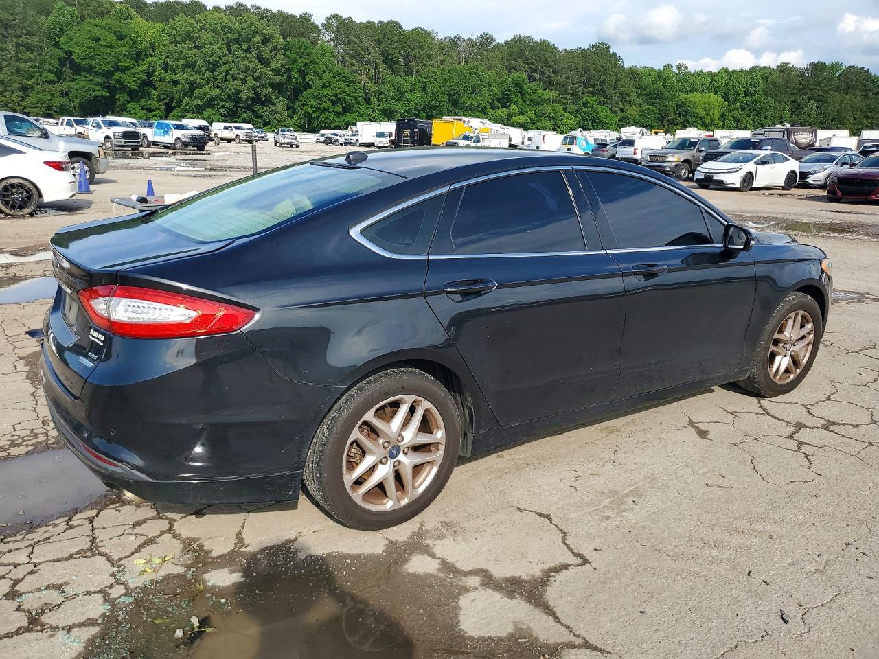 2013 Ford Fusion Se Black vin: 3FA6P0HR9DR116348