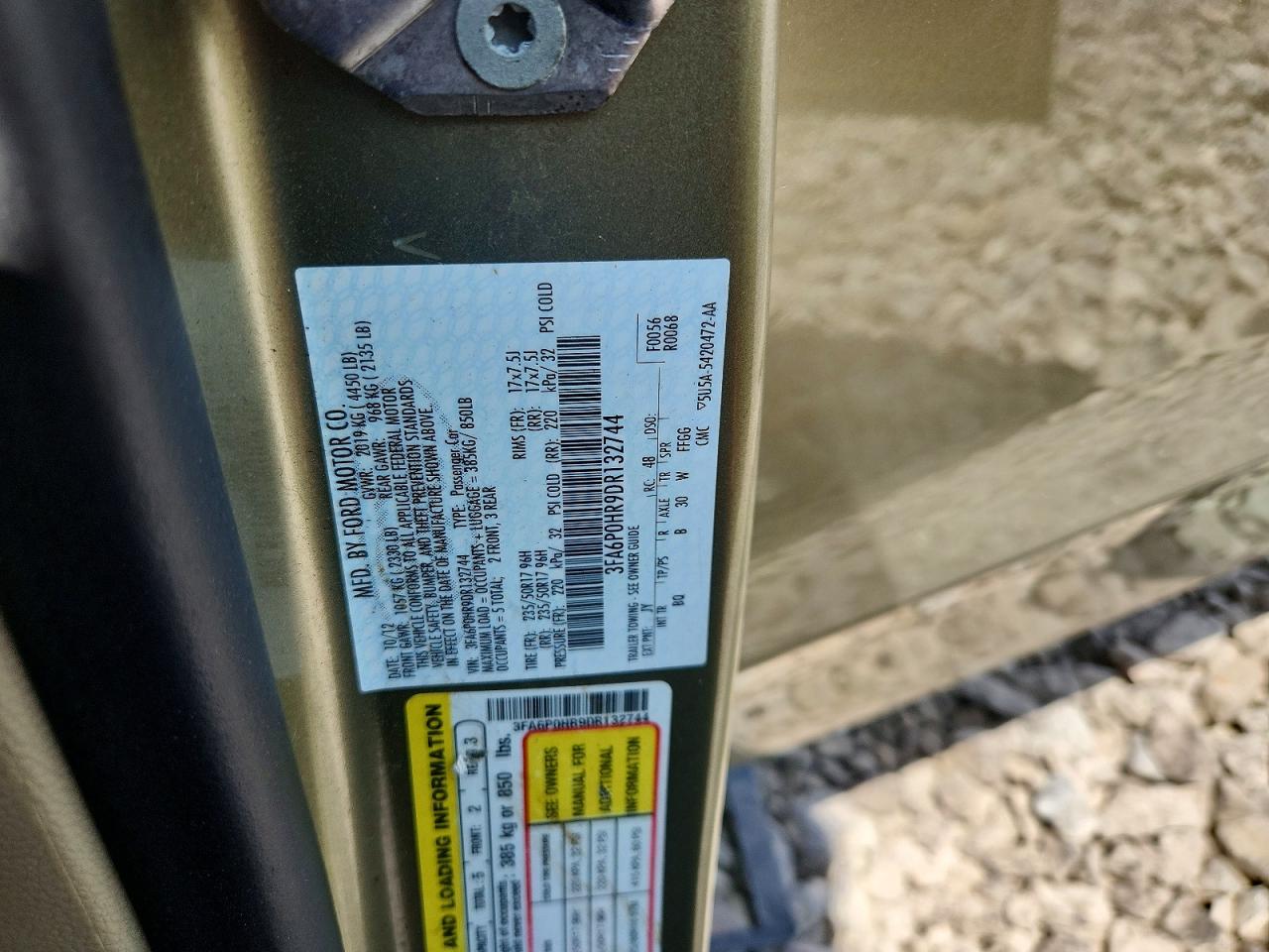 2013 Ford Fusion Se Green vin: 3FA6P0HR9DR132744