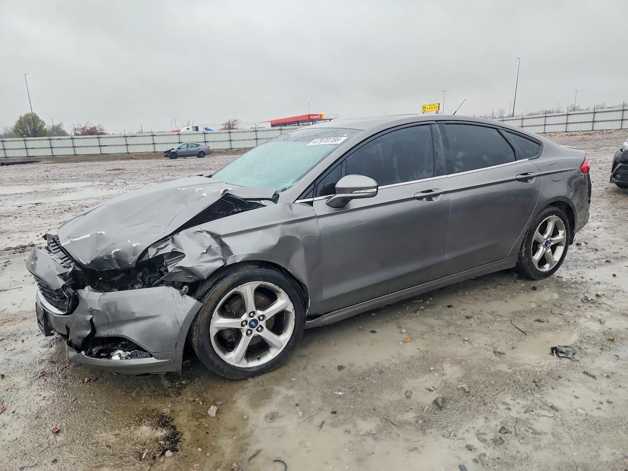2013 Ford Fusion Se Gray vin: 3FA6P0HR9DR133439