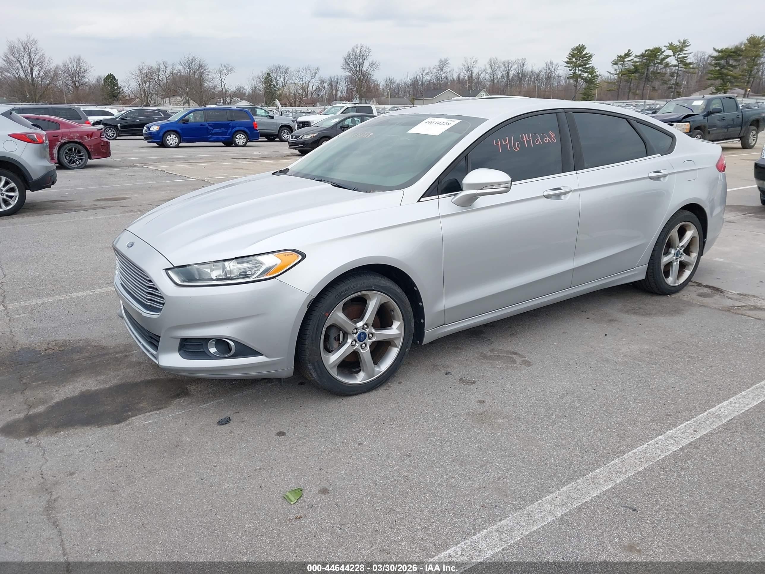 2013 Ford Fusion Se Silver vin: 3FA6P0HR9DR164836