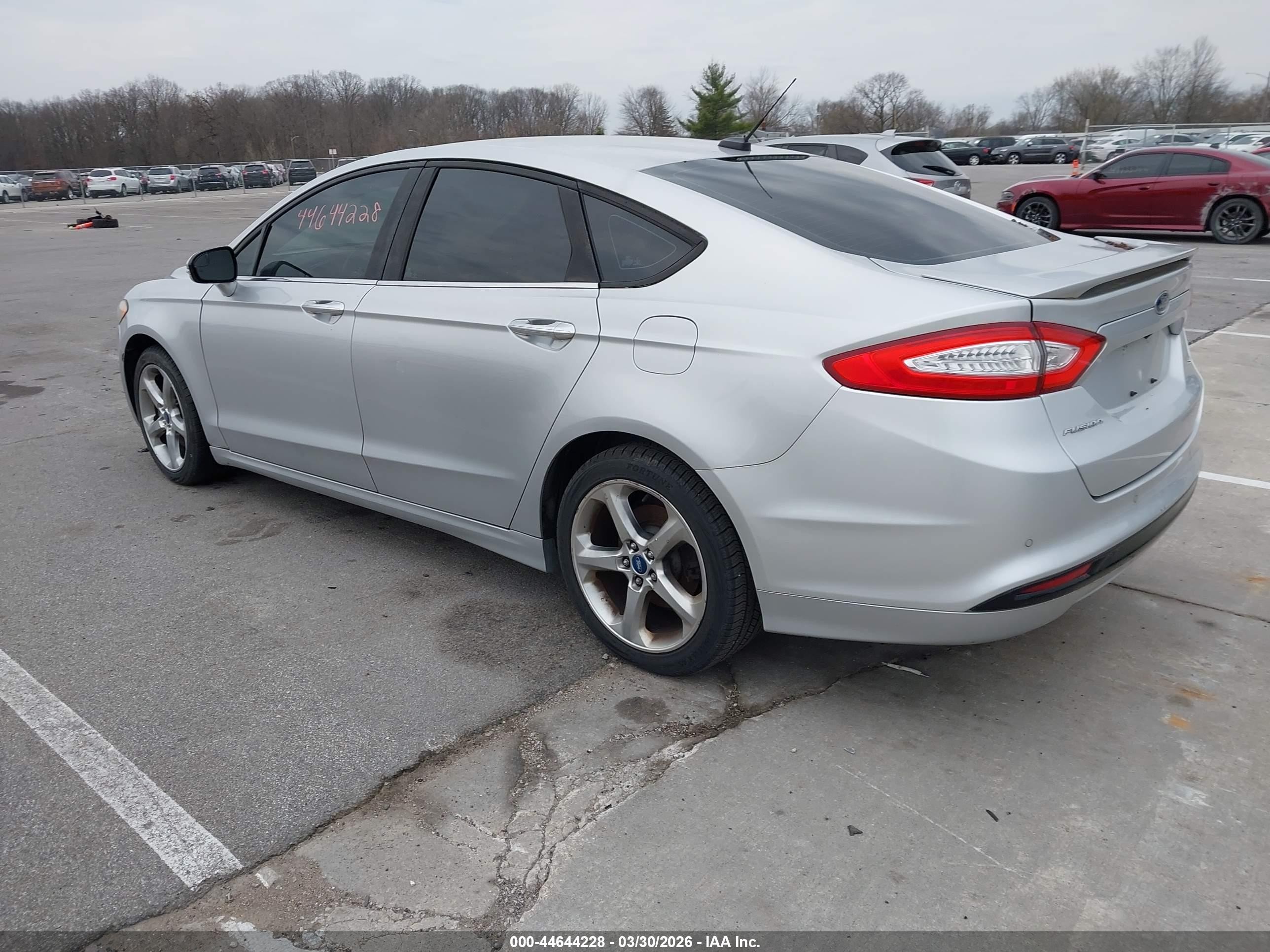 2013 Ford Fusion Se Silver vin: 3FA6P0HR9DR164836