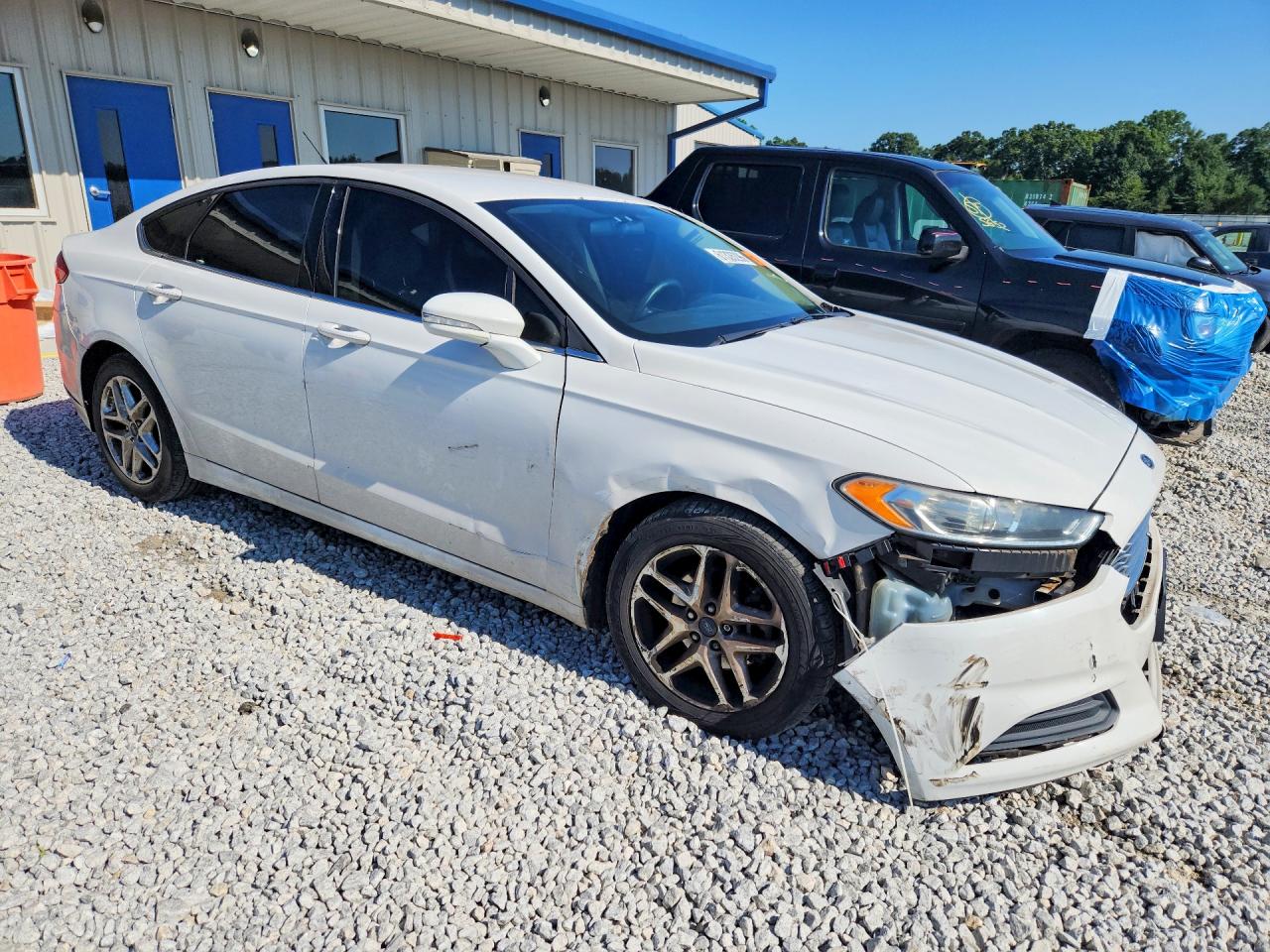 2013 Ford Fusion Se White vin: 3FA6P0HR9DR165582
