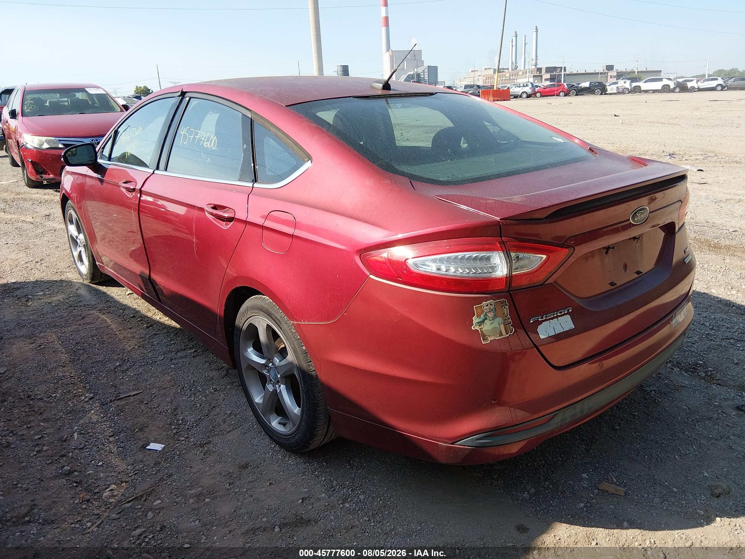 2013 Ford Fusion Se Red vin: 3FA6P0HR9DR174699