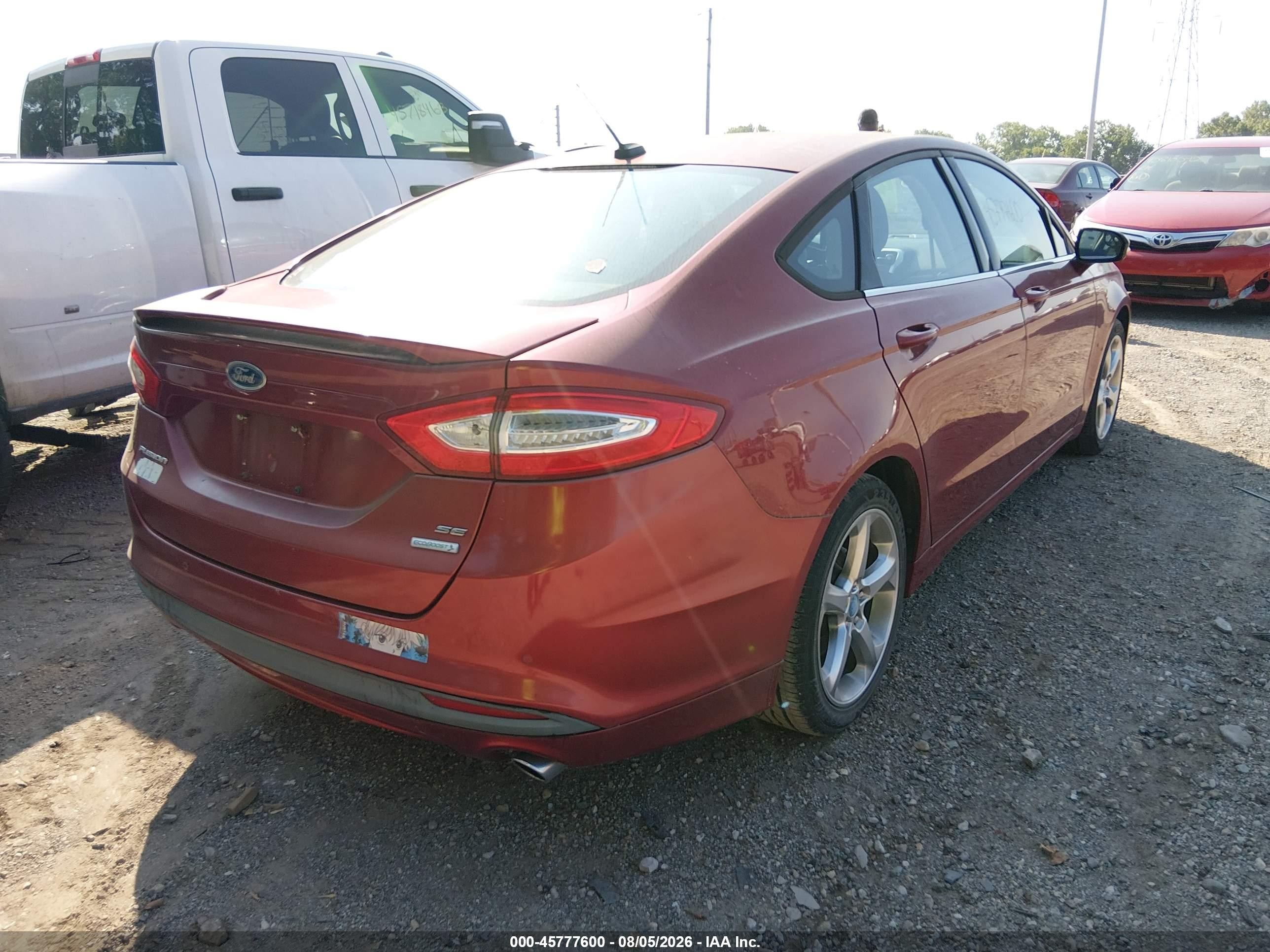 2013 Ford Fusion Se Red vin: 3FA6P0HR9DR174699