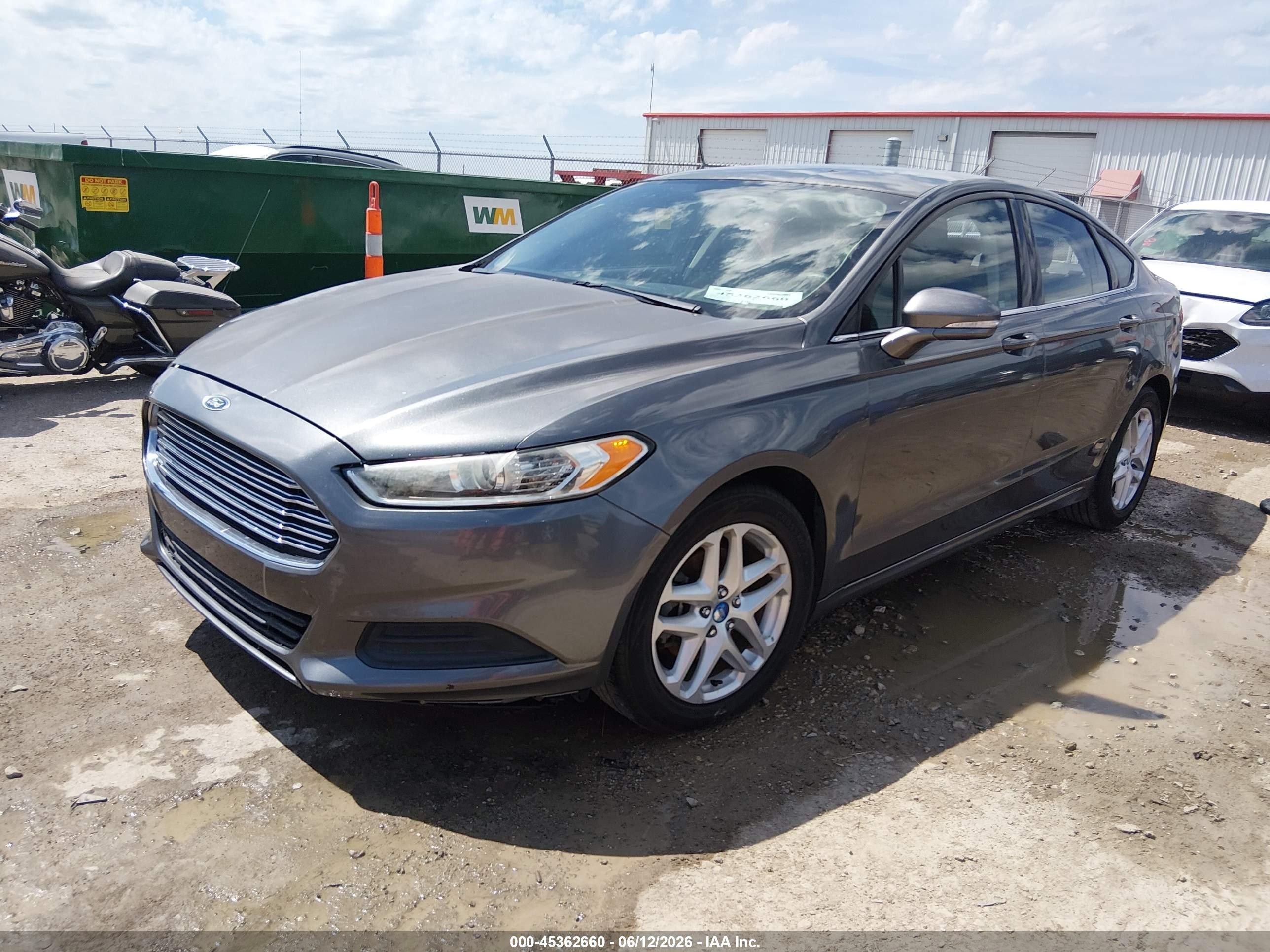 2013 Ford Fusion Se Gray vin: 3FA6P0HR9DR247683