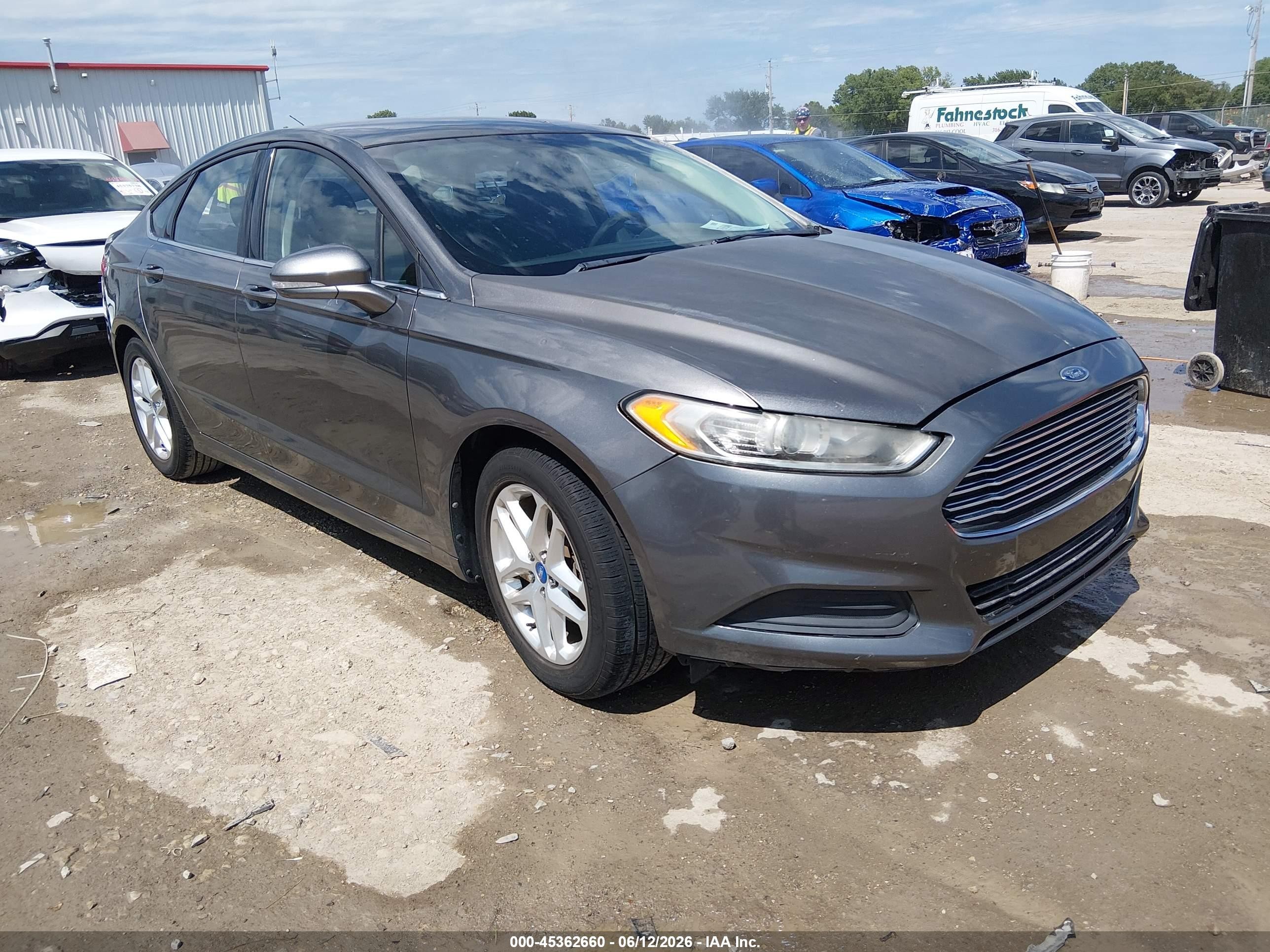 2013 Ford Fusion Se Gray vin: 3FA6P0HR9DR247683