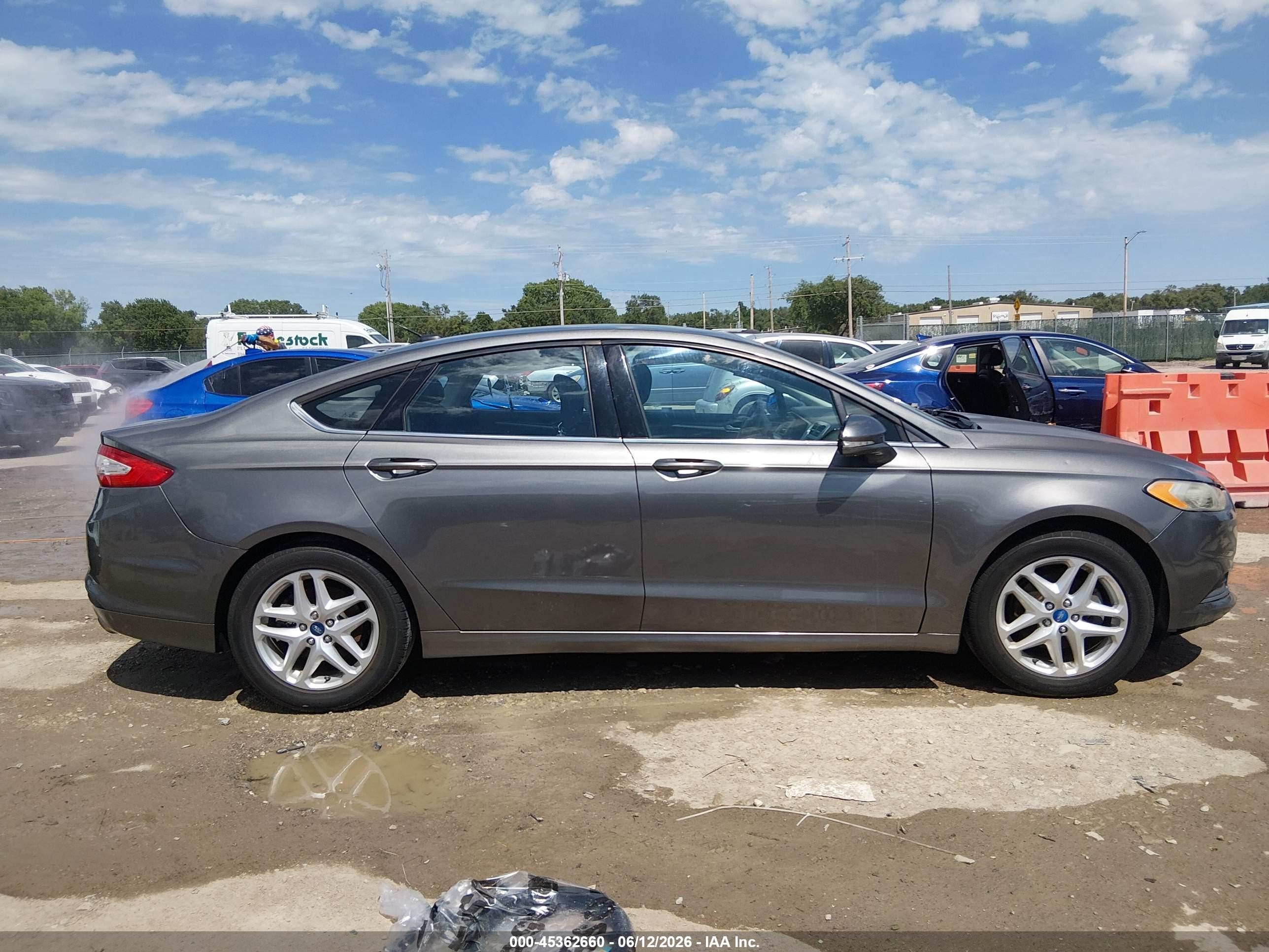 2013 Ford Fusion Se Gray vin: 3FA6P0HR9DR247683